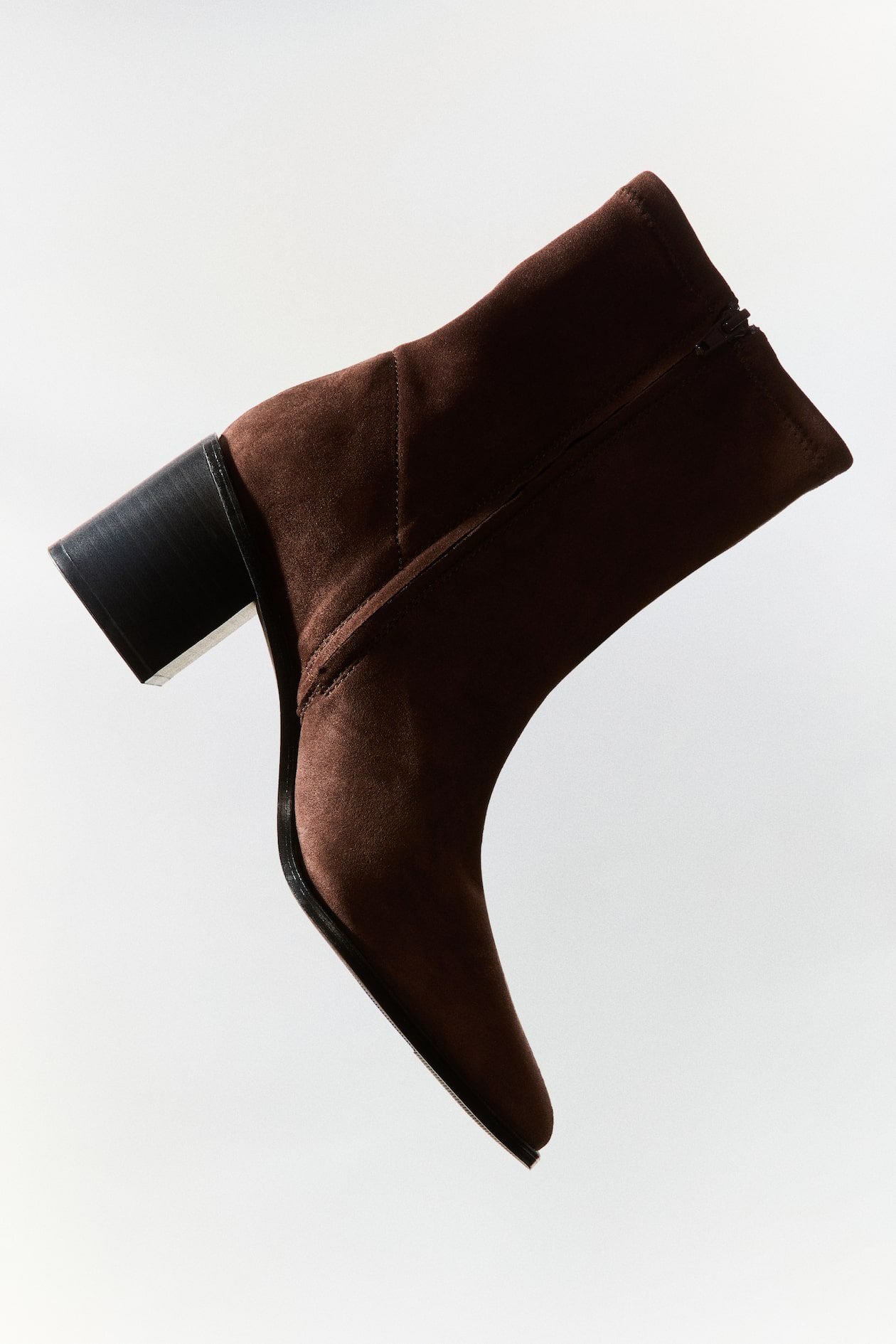 Heeled Ankle Boots (Dark Brown)