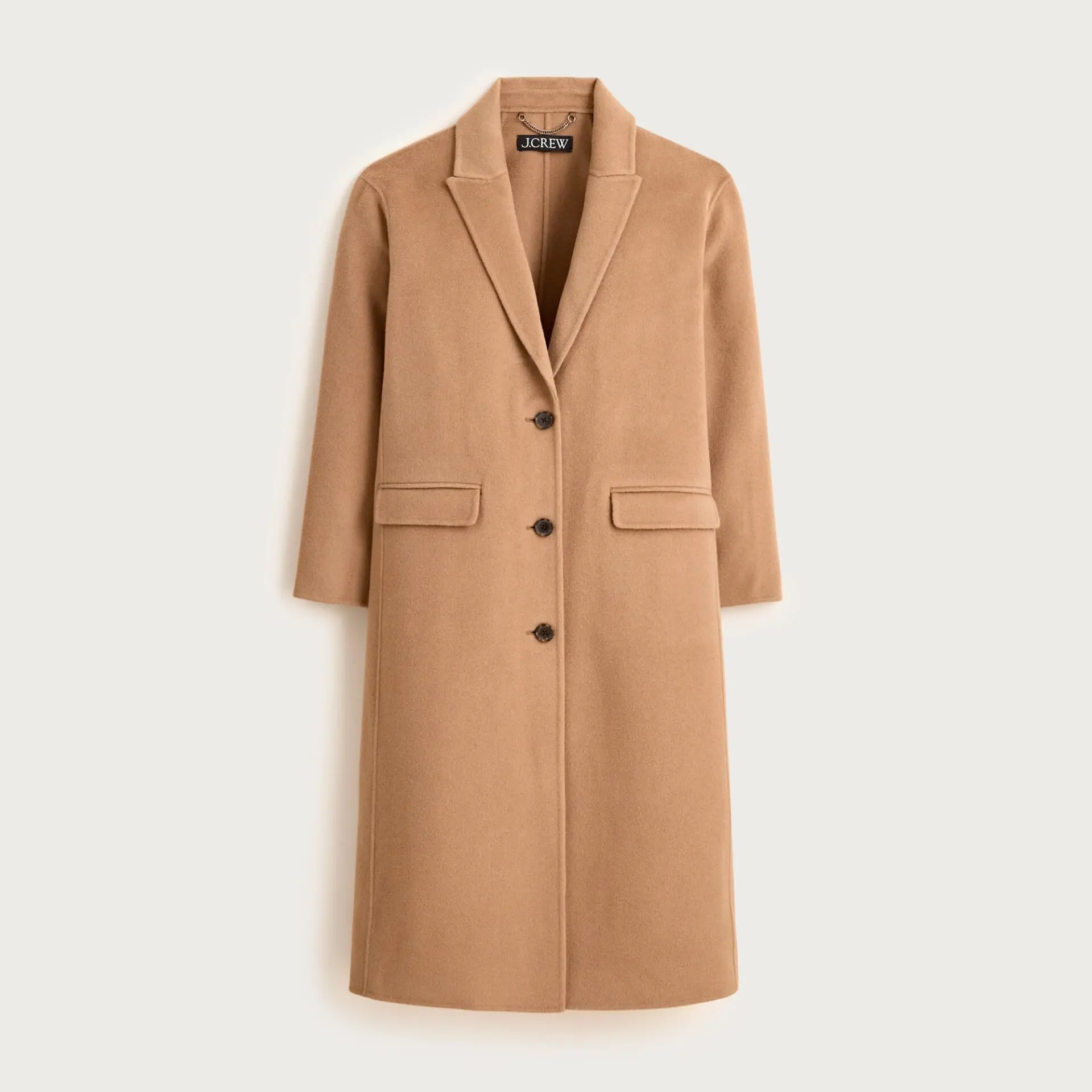 Chiara Topcoat in Italian Double Face (Dark Camel)
