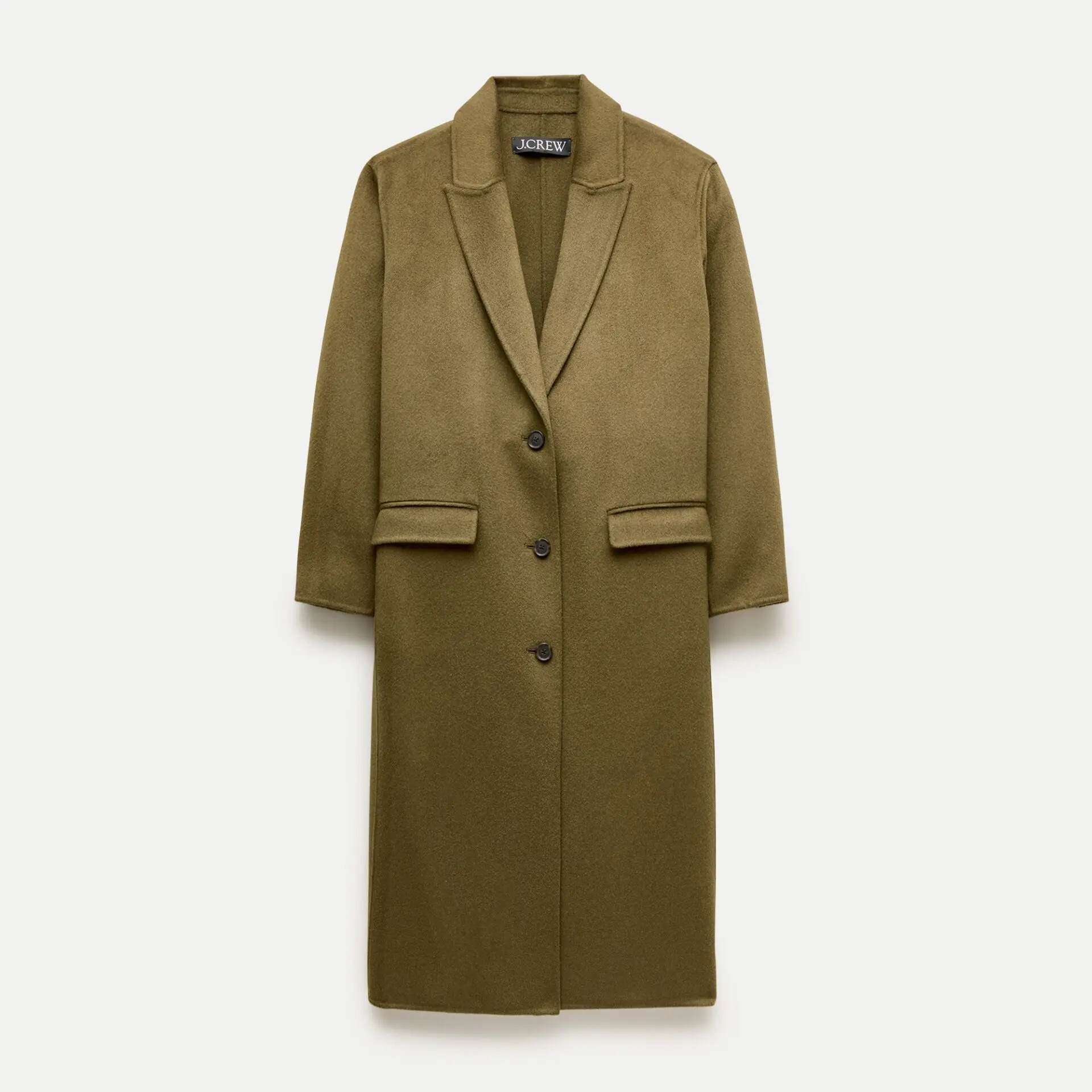 Chiara Topcoat in Double Face (Military Green)