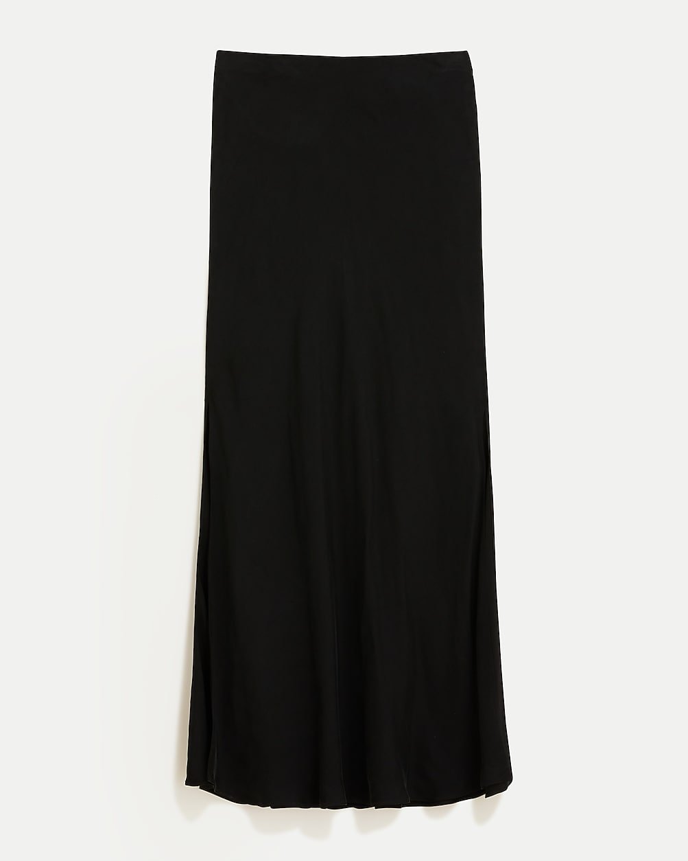 Gwyneth Column Slip Skirt in Cupro Blend (Black)