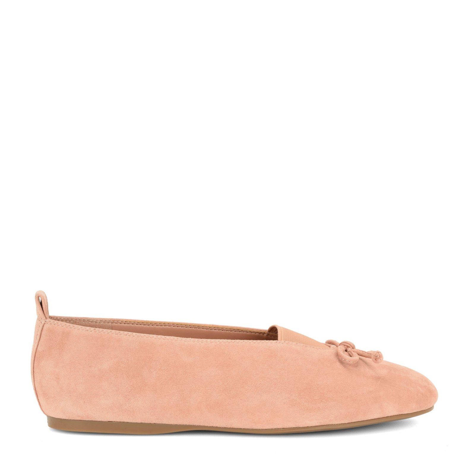 Smooch Leather Ballet Flats (Natural Suede)