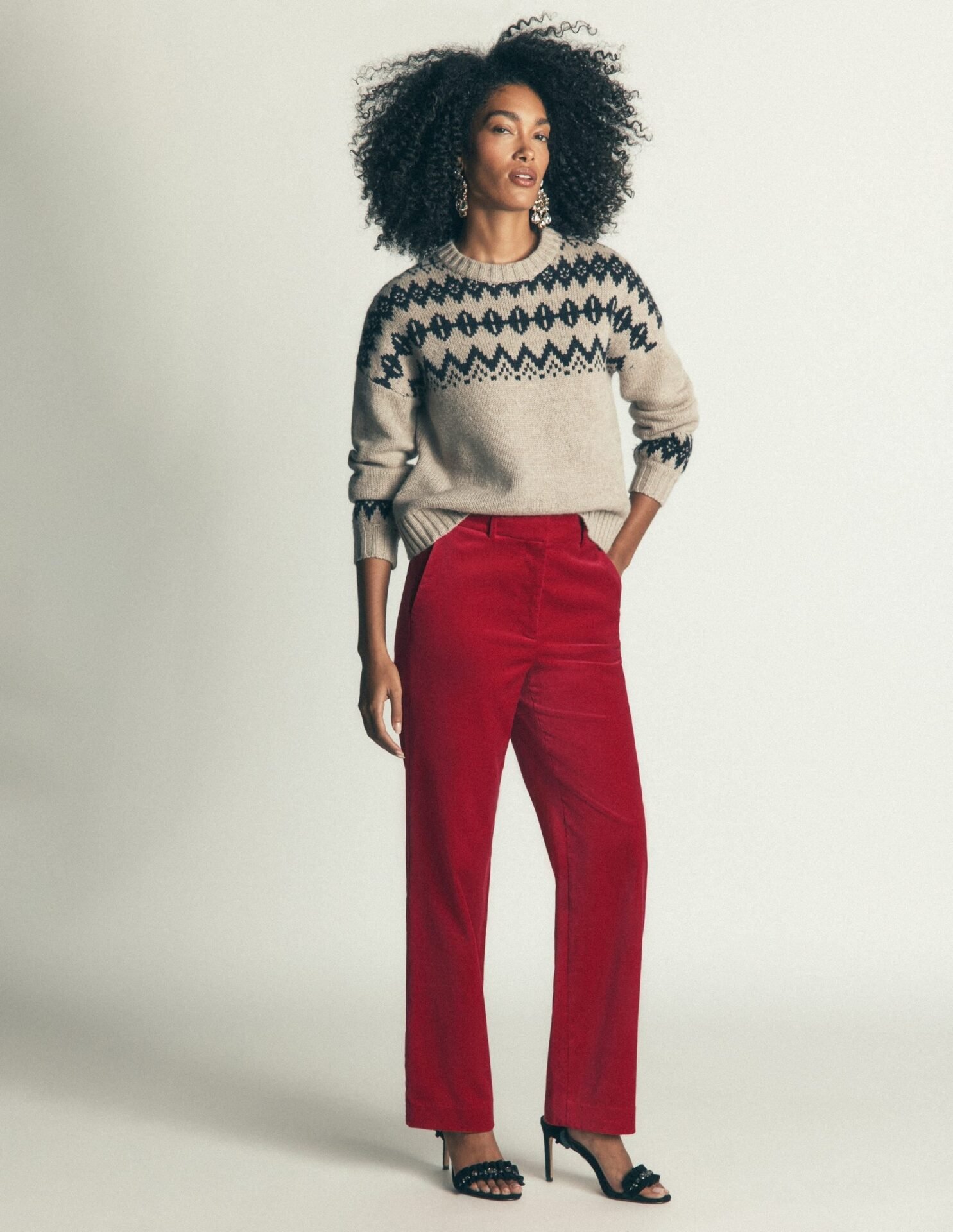 Canonbury Velvet Pants (Savvy Red)
