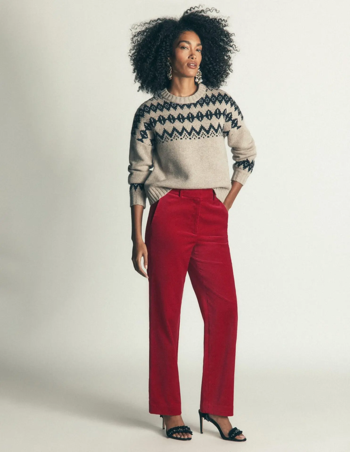 Canonbury Velvet Pants (Savvy Red)