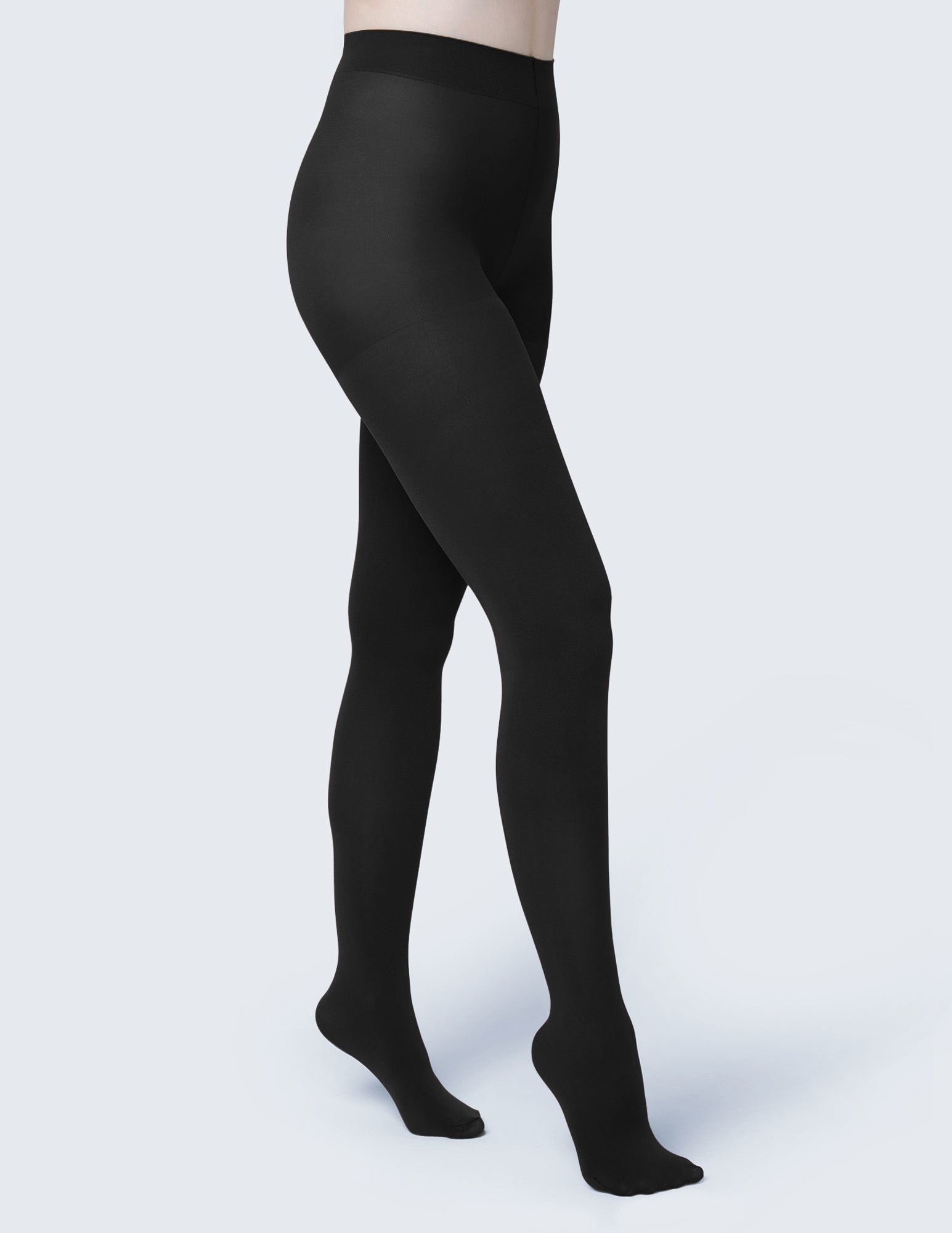 Super Opaque Control Top Tight (Black)