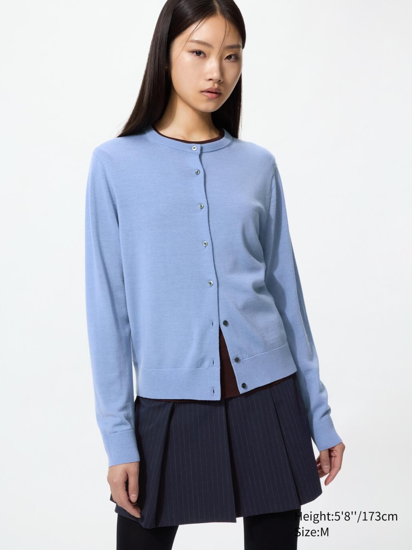 Merino Cardigan (62 Blue)