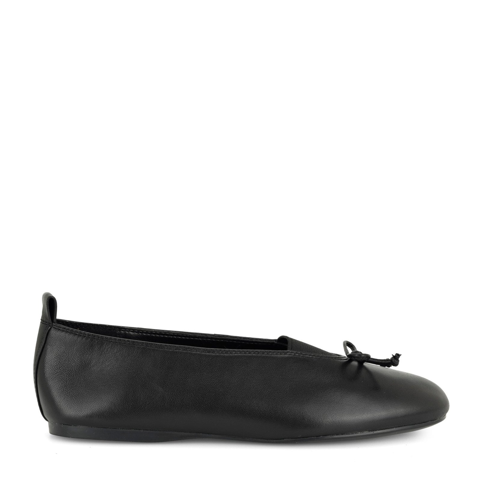 Smooch Leather Ballet Flats (Black Leather)