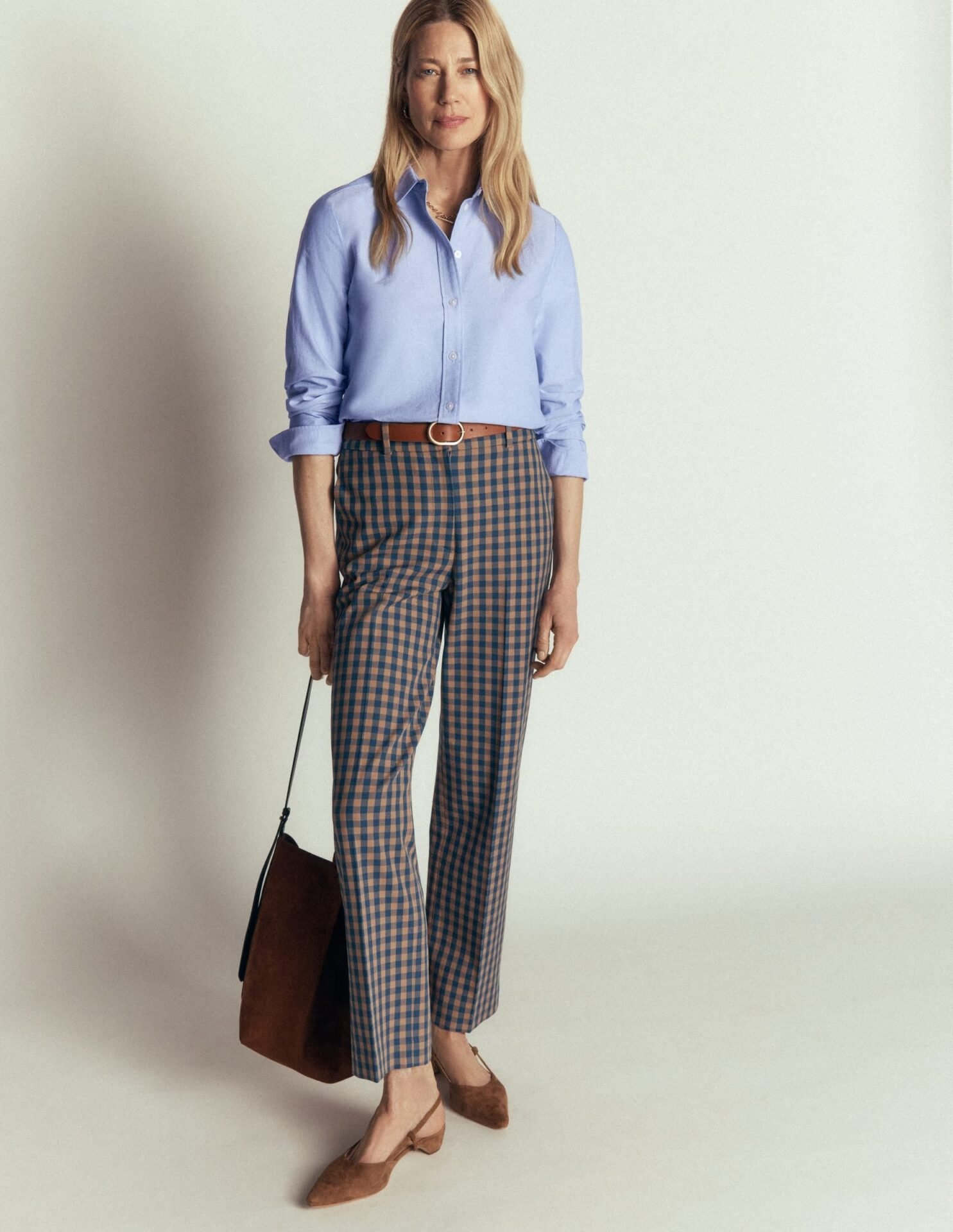 The New Sienna Cotton Shirt (Blue Oxford)