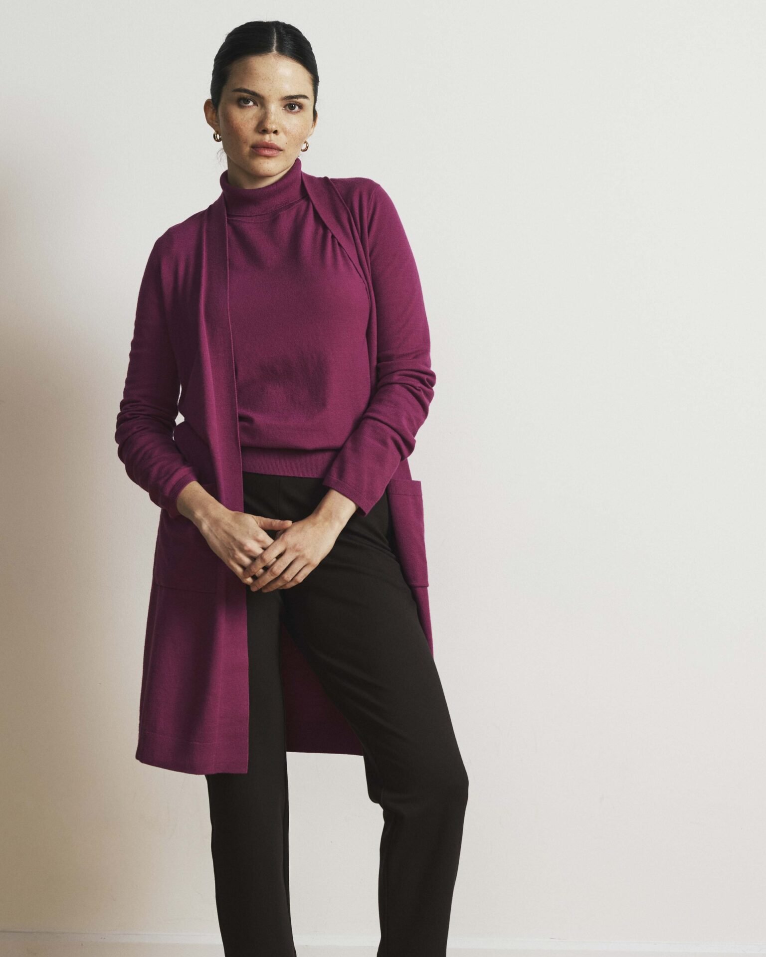 Savvy Double Knit Duster (Rothko Purple)