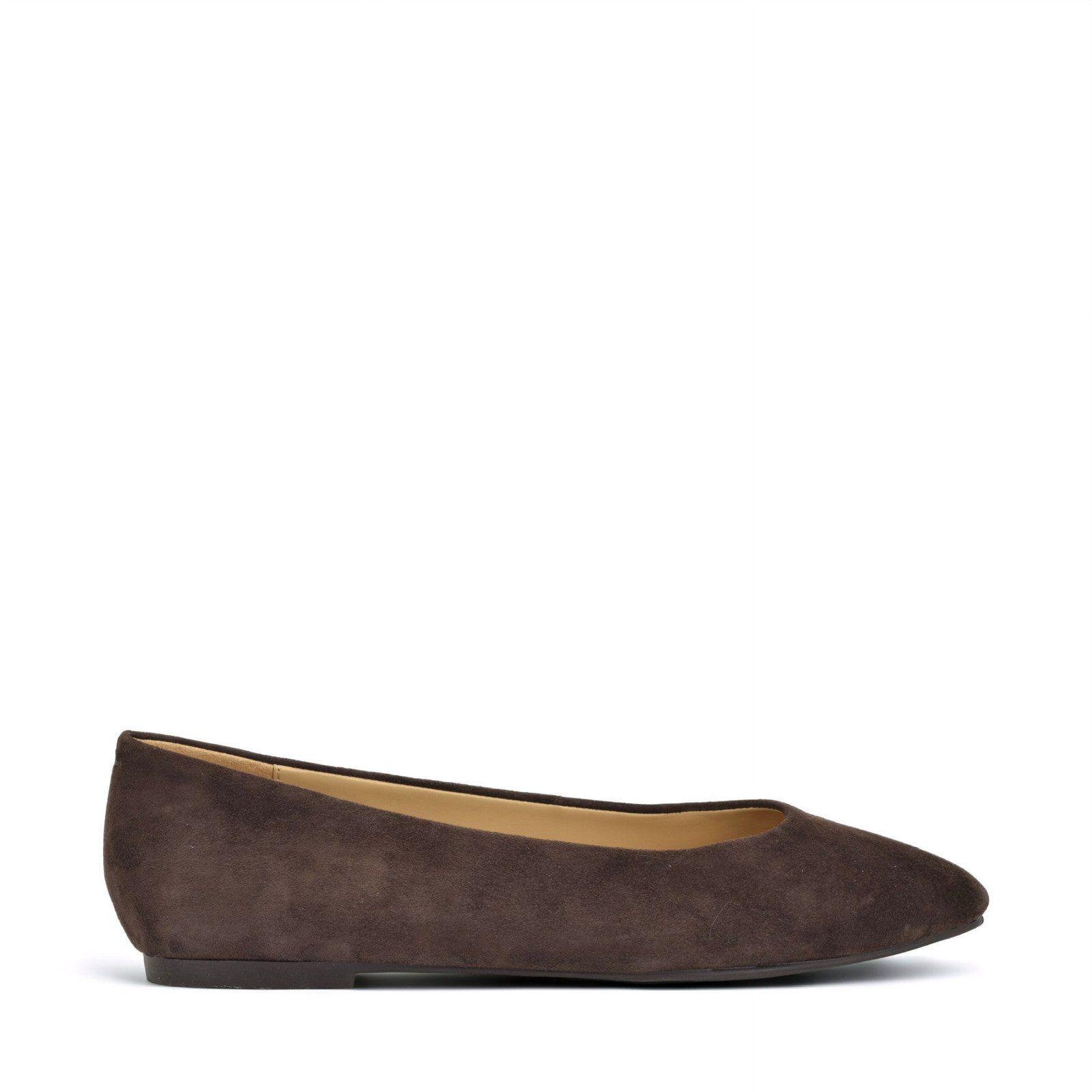 Valore Ballet Flats (Dark Brown Suede)