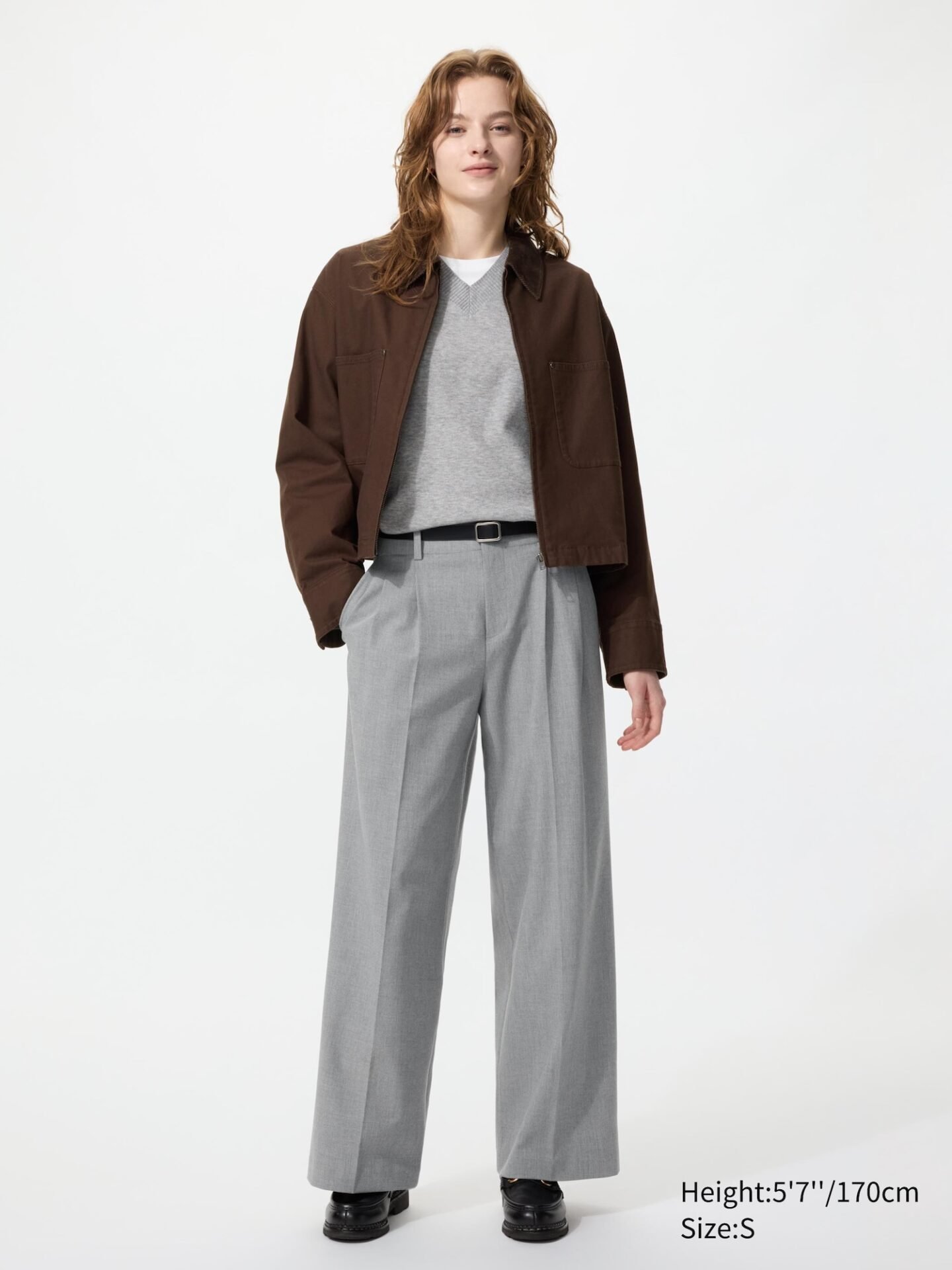 Smart Wide Straight Pants (04 Gray)