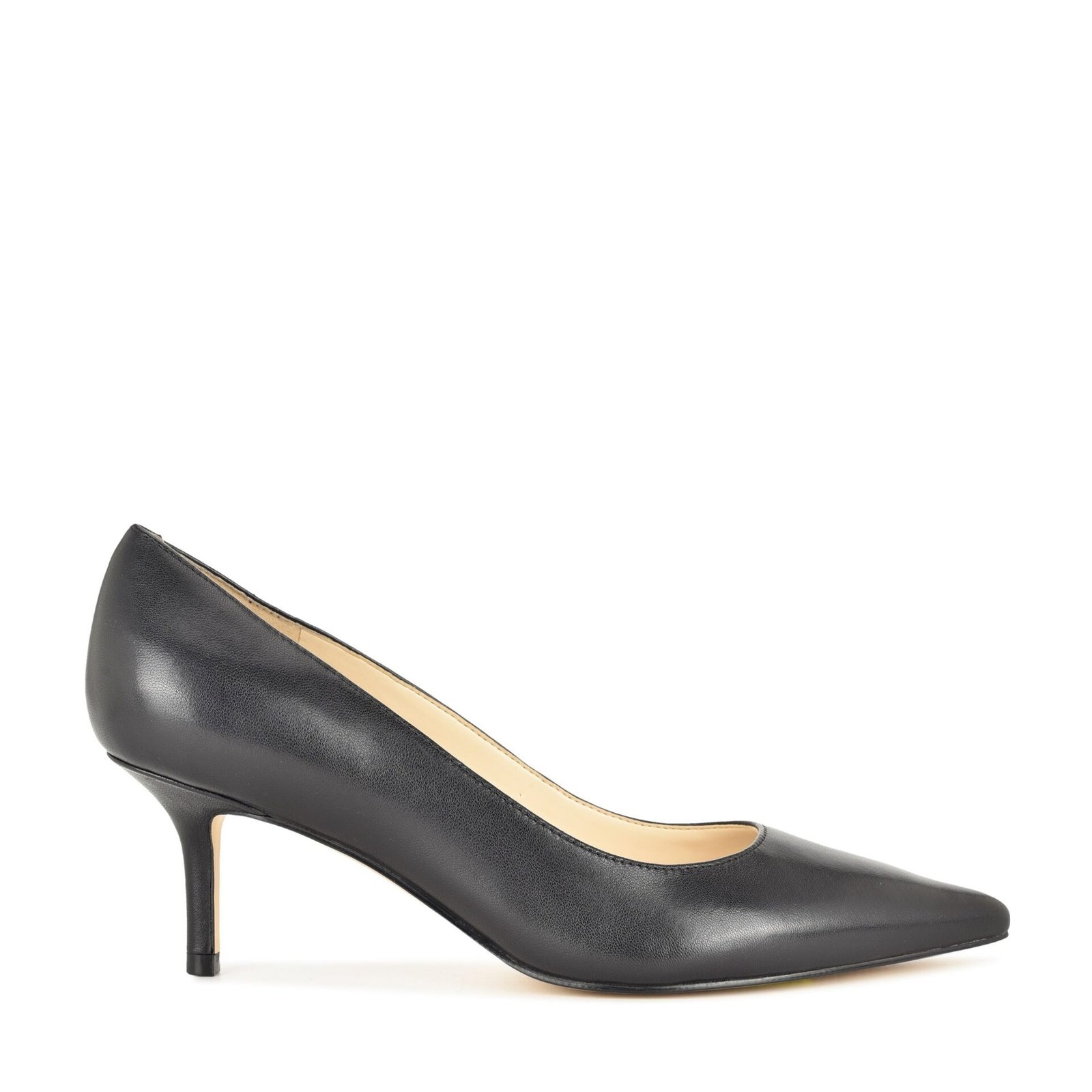 Arlene Pointy Toe Pumps (Black Leather)