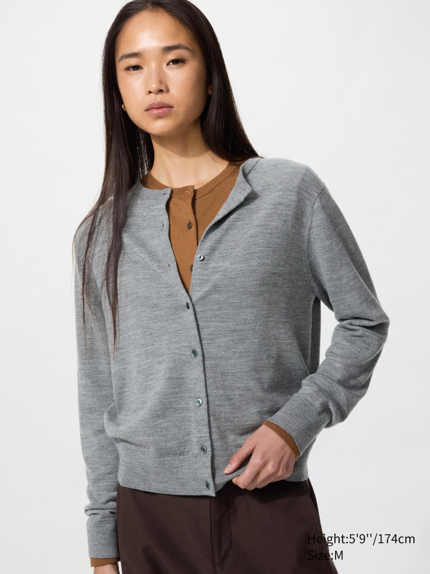 Merino Cardigan (05 Gray)