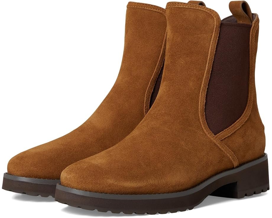 Lyndon Waterproof Chelsea Booties (Tobacco Suede Waterproof)