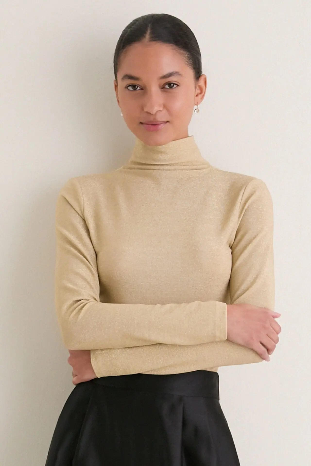 Champagne Sparkle Ellory Turtleneck
