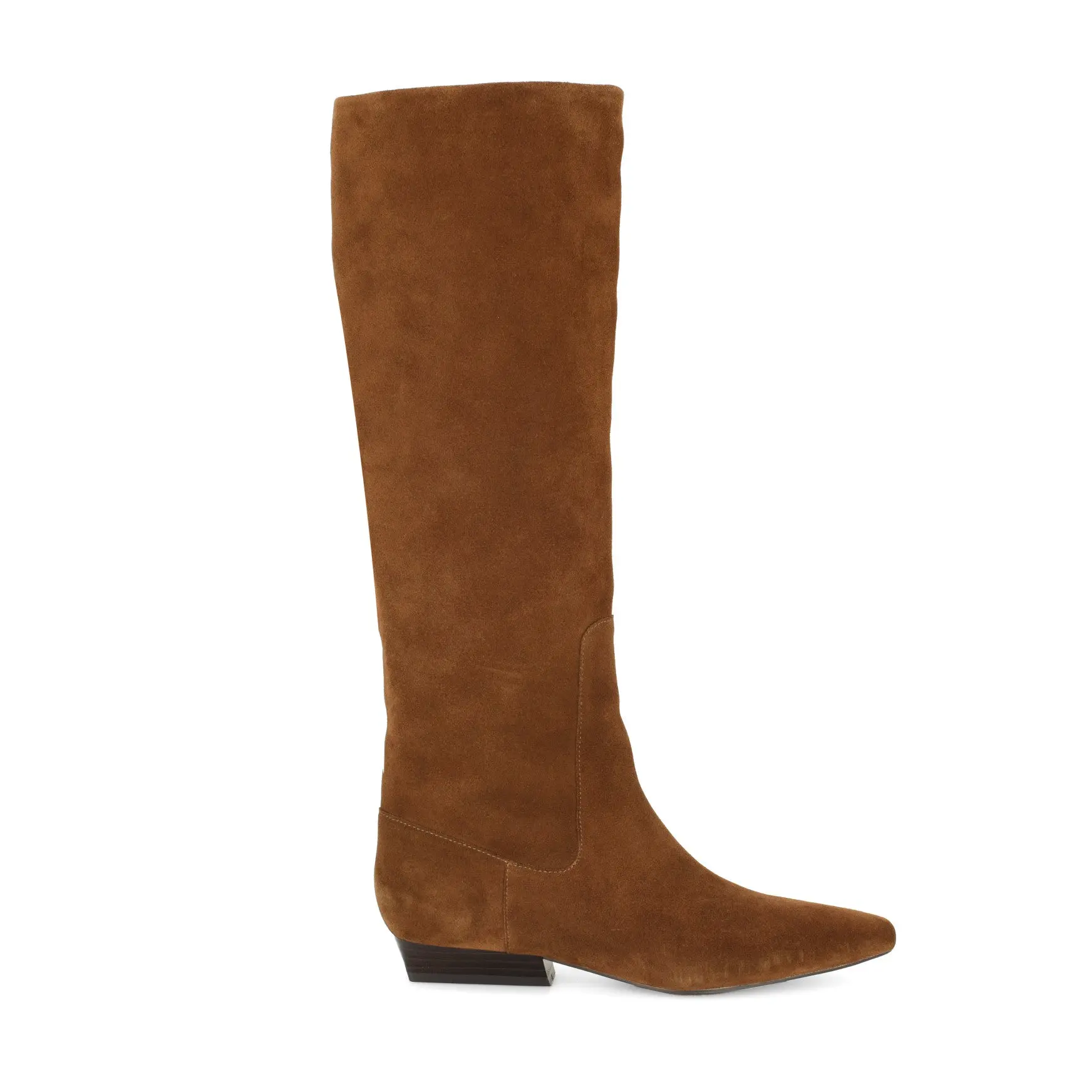 Morisa Leather Knee High Boots (Dark Natural Suede)