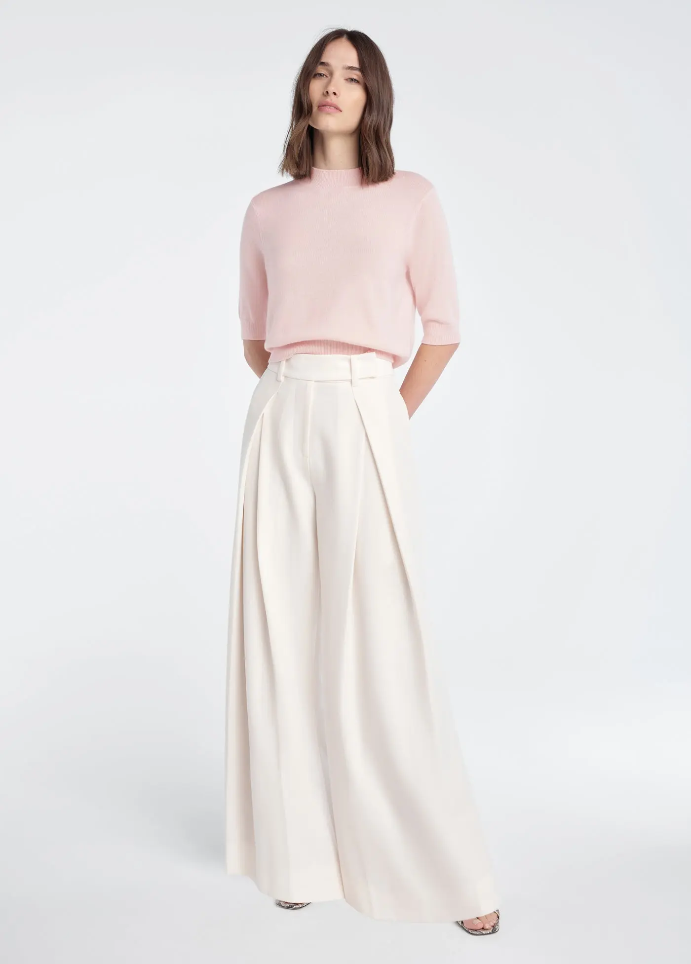 The Pleats For Days Pant (Ivory)