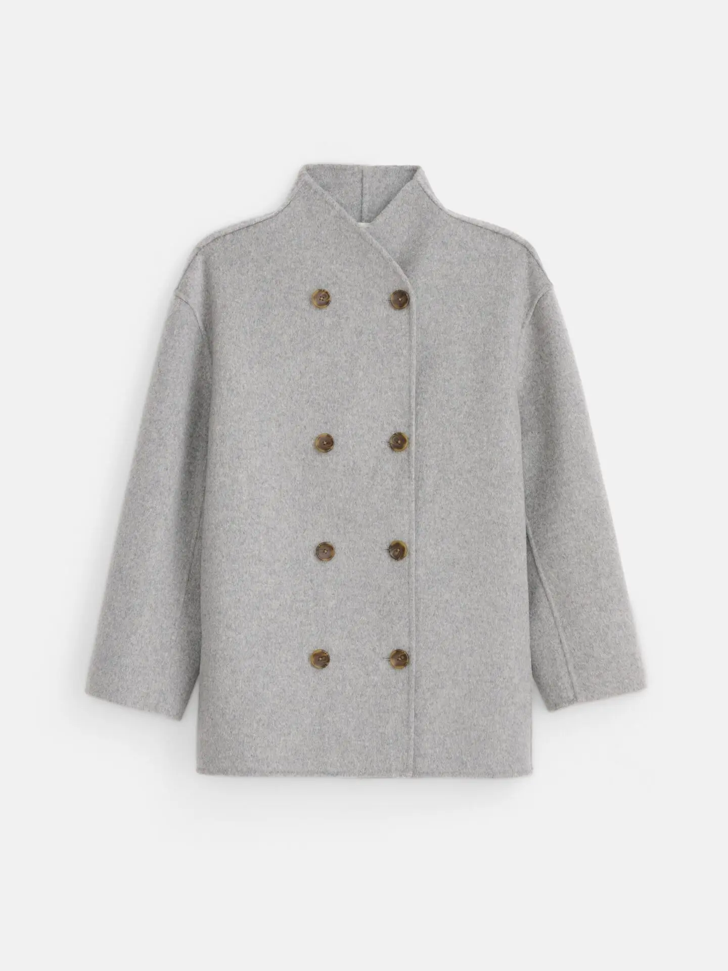 Sophia Coat in Wool (Light Heather Grey)
