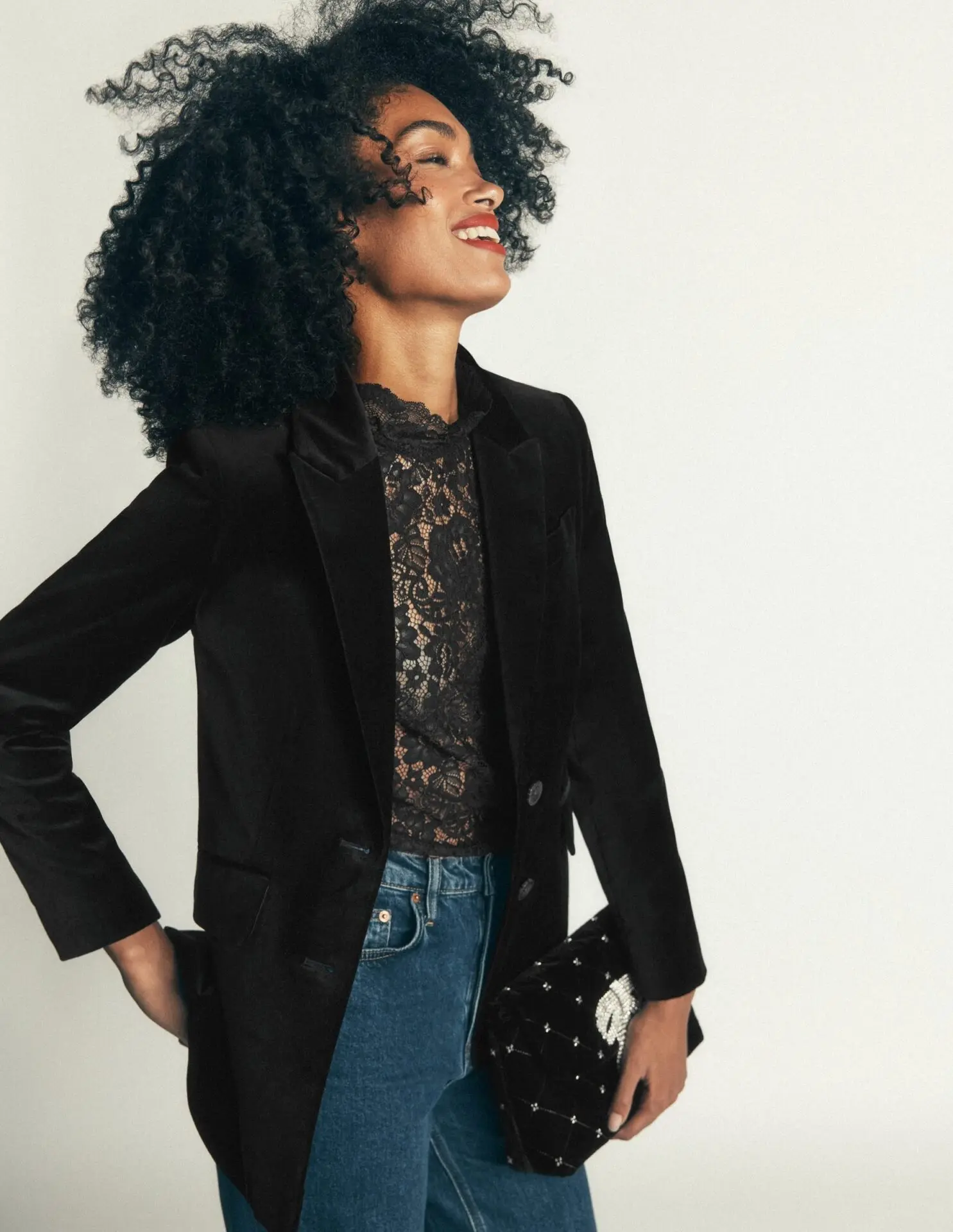 Stamford Velvet Blazer (Black)