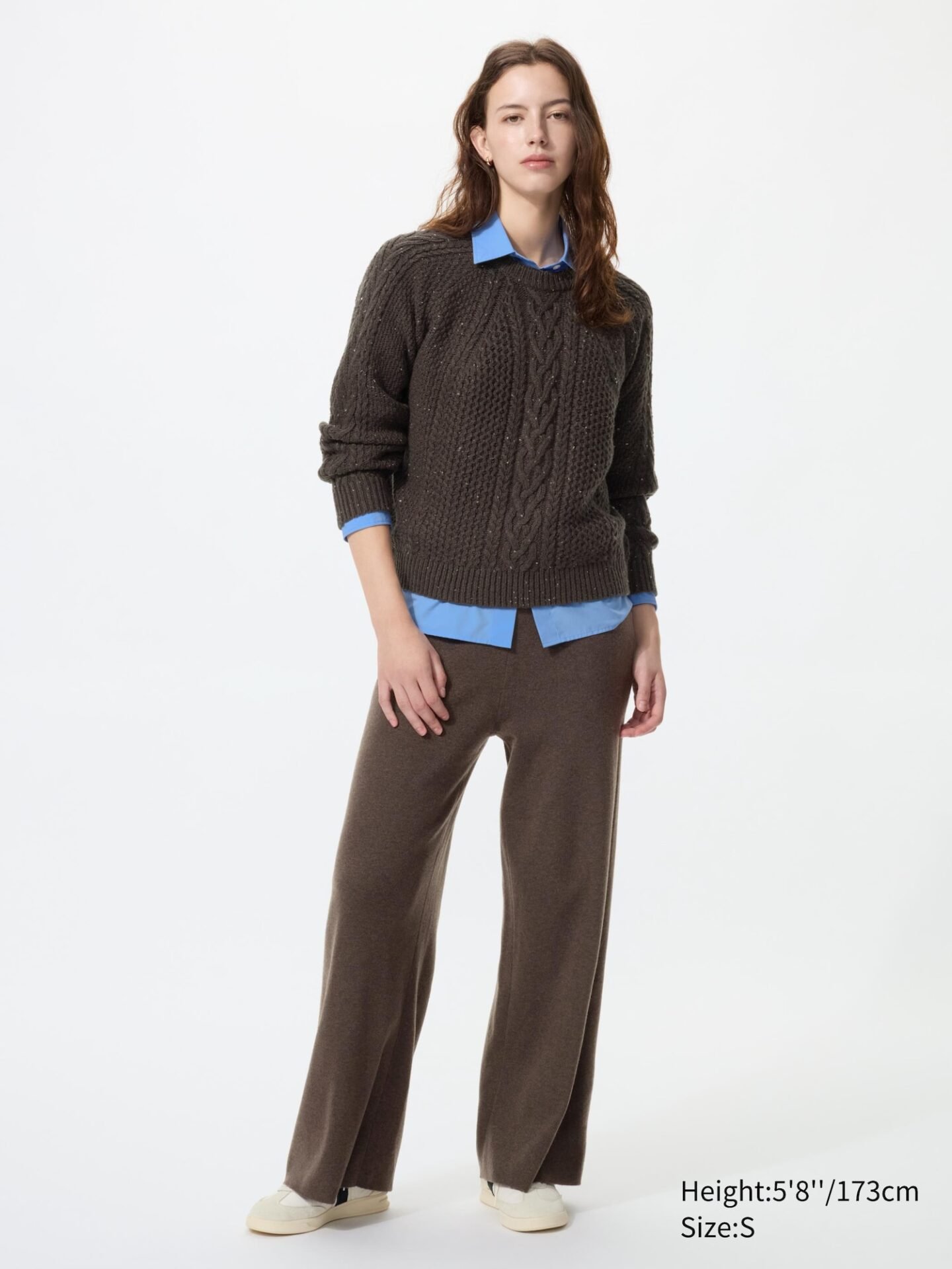 Washable Knit Pants | Smooth (38 Dark Brown)