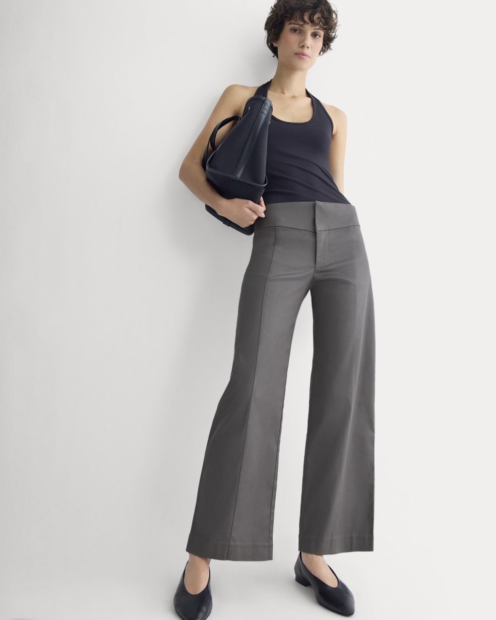 Tailored Drape Seam Pant (Charcoal Grey)