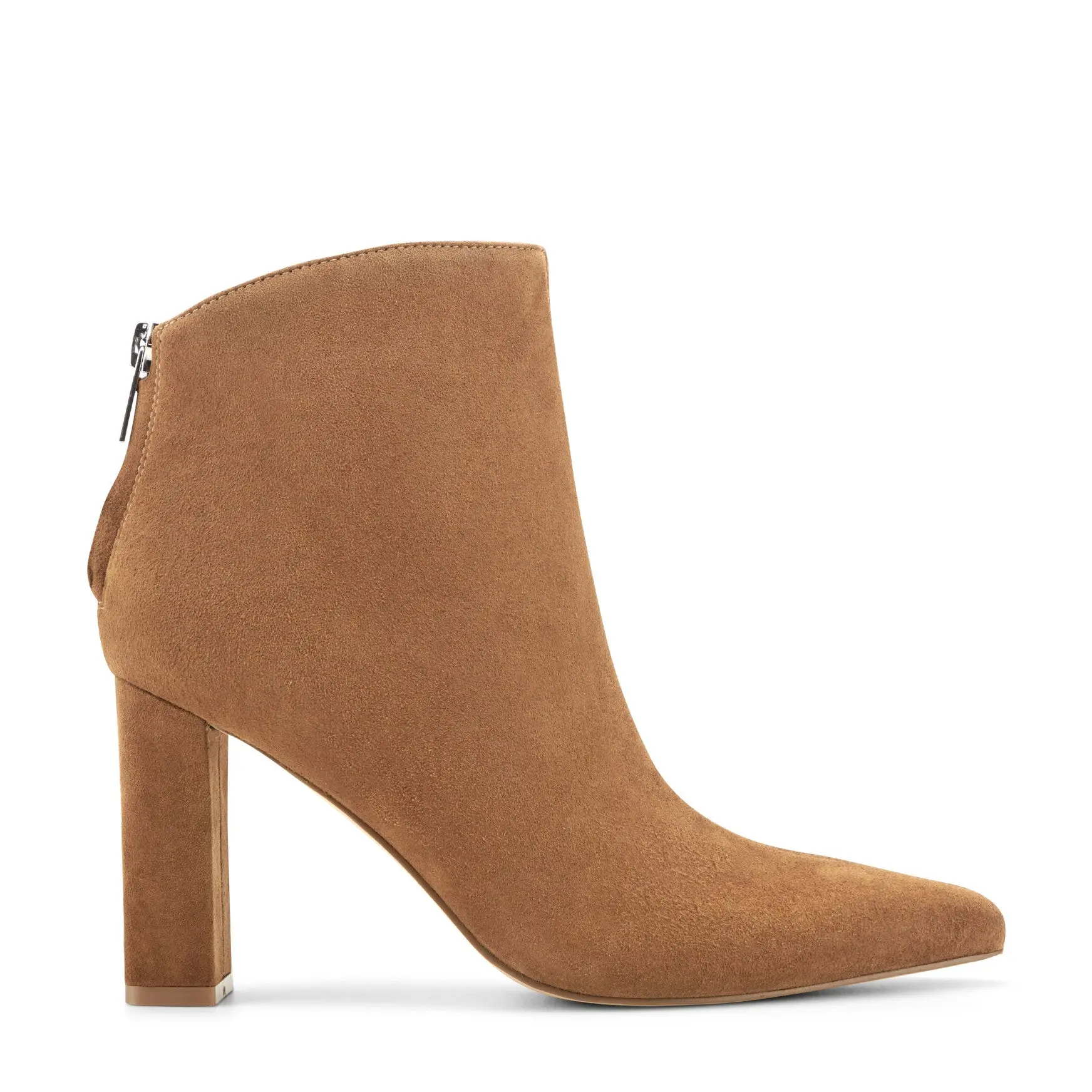 Sydnie Leather Ankle Bootie (Natural Suede)
