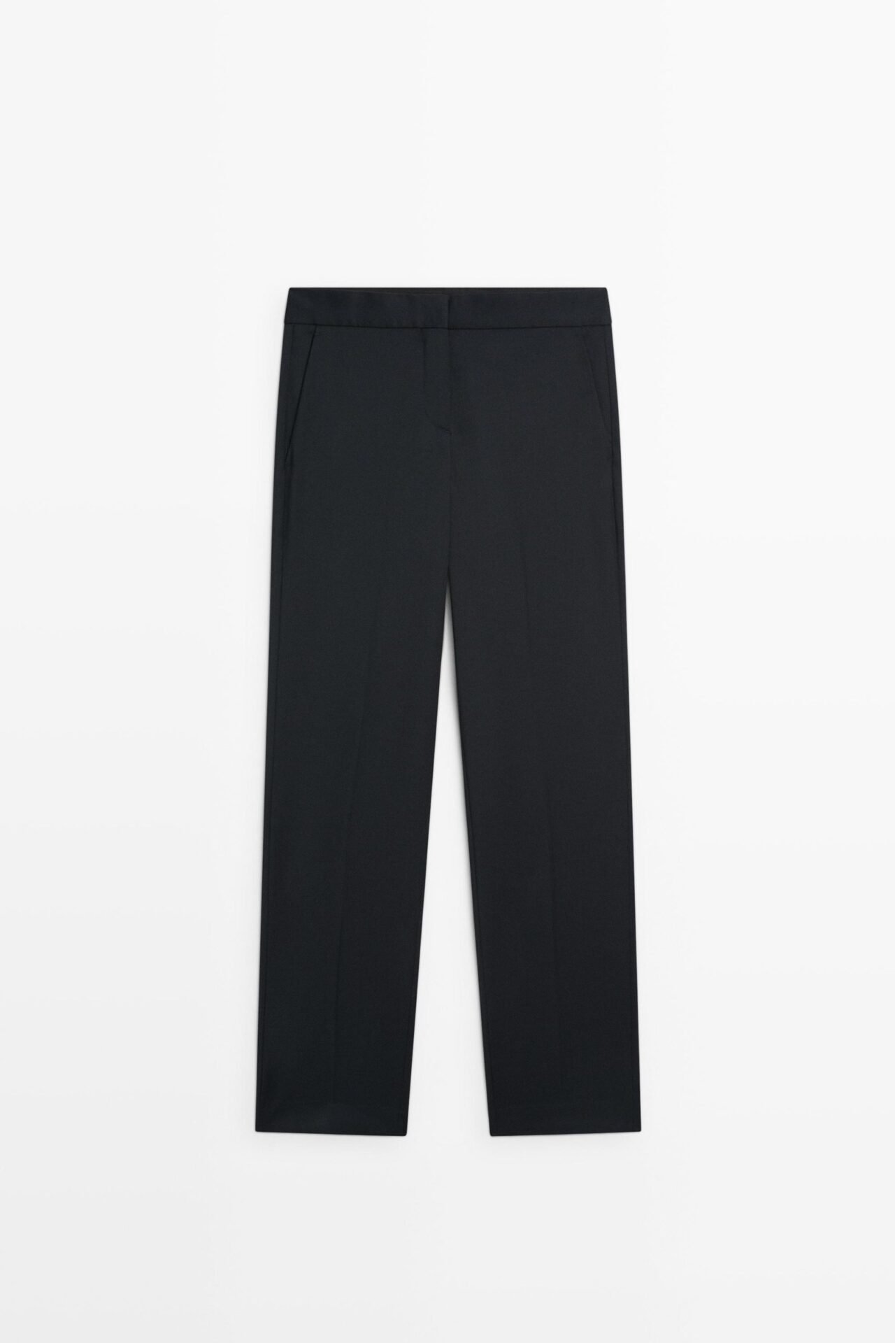 100% Cool Wool Straight Fit Trousers