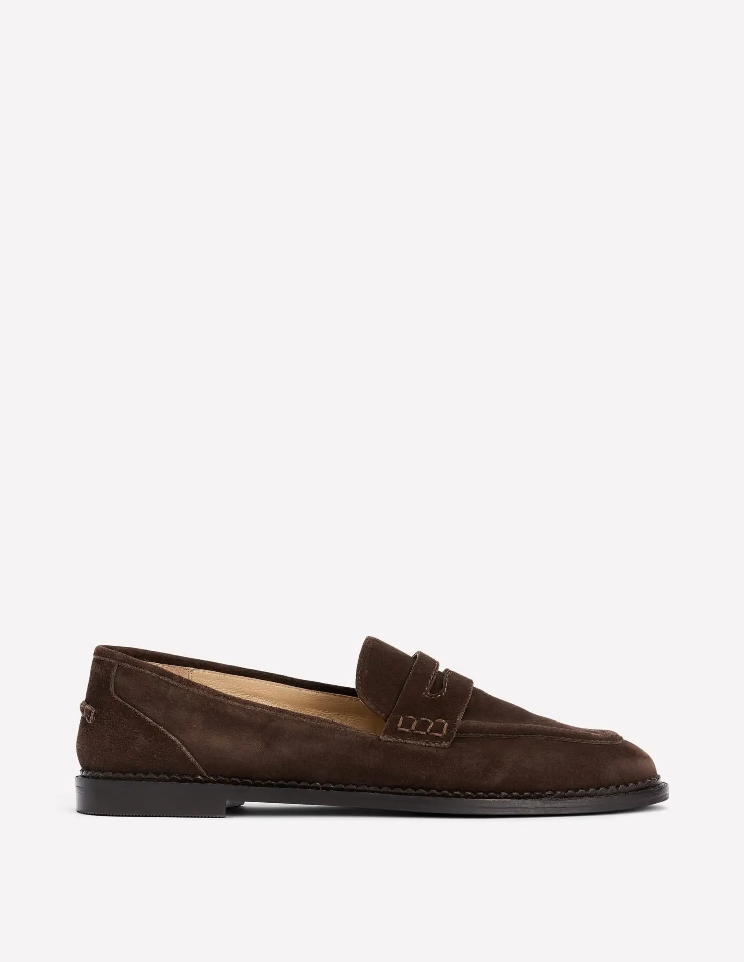 Nya Penny Loafers (Bitter Chocolate Suede)