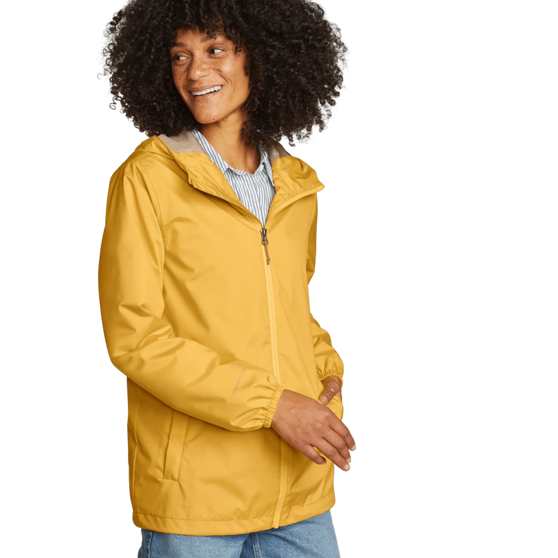 Women's Rainy Pass Water-Repellent Hooded Jacket (Dijon)