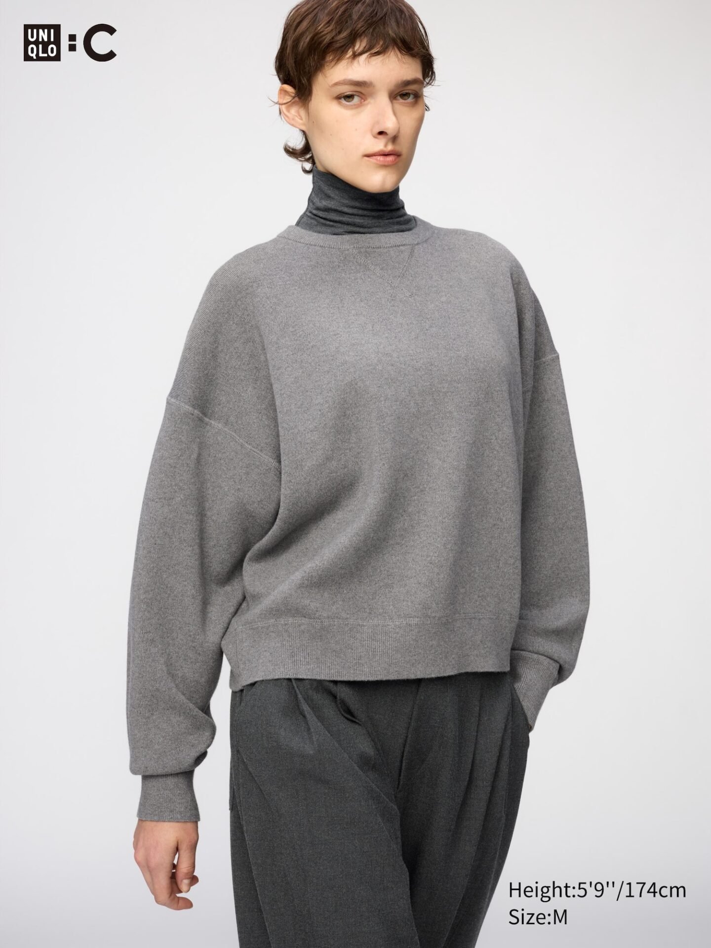 Smooth Cotton Sweater (03 Gray)