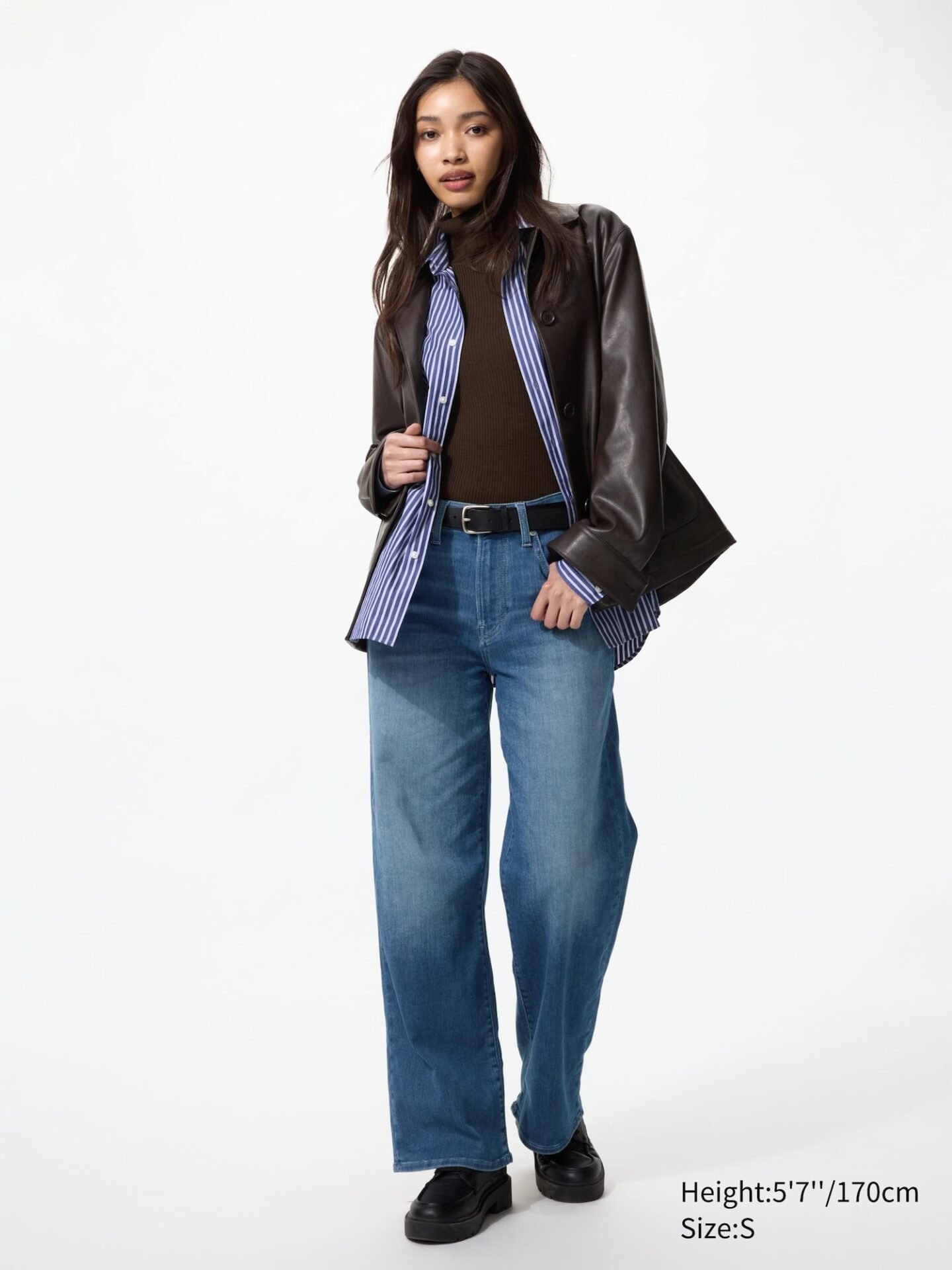 EZY Wide Straight Jeans (66 Blue)