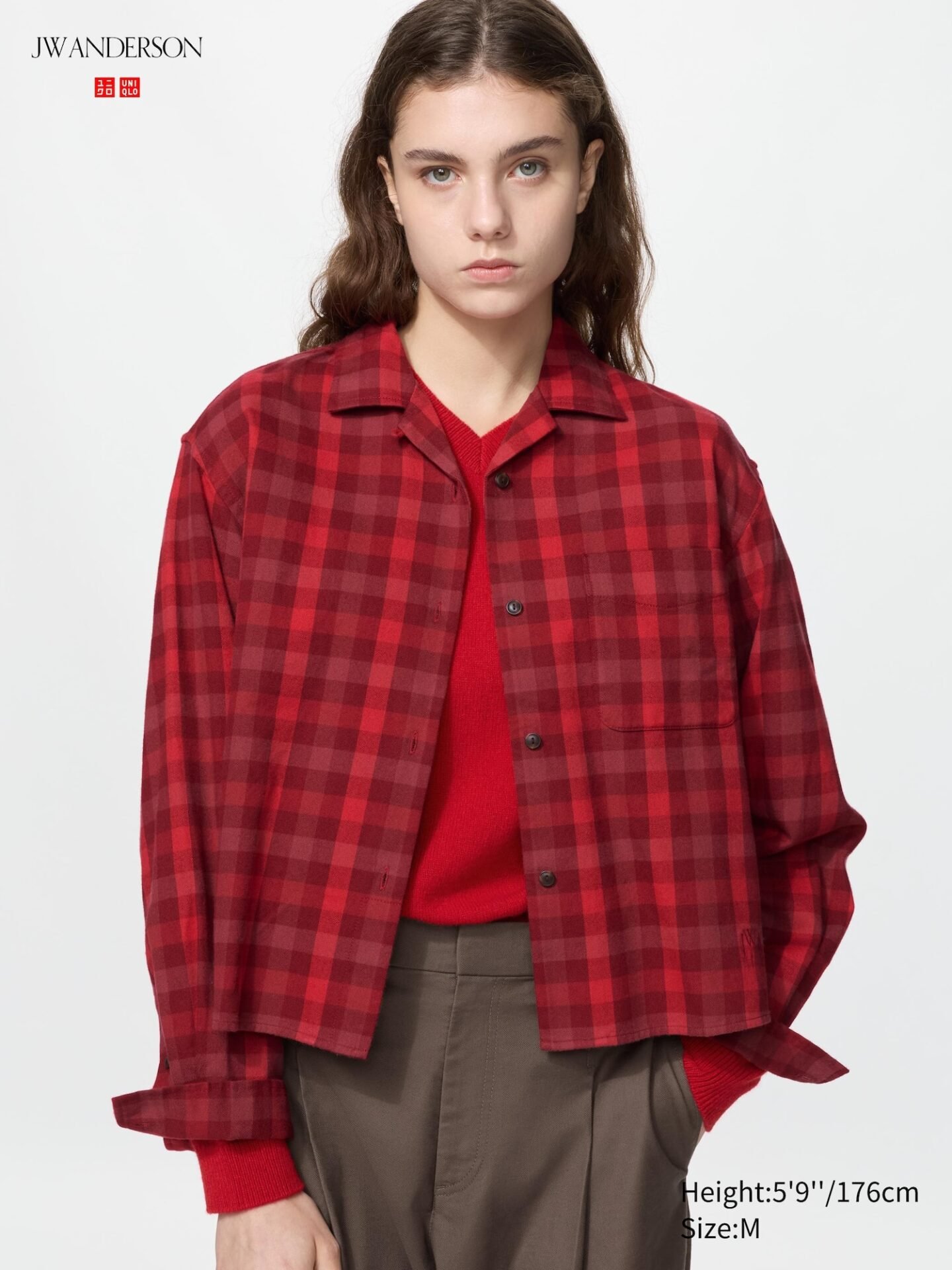 Flannel Boxy Shirt | Check (16 Red)