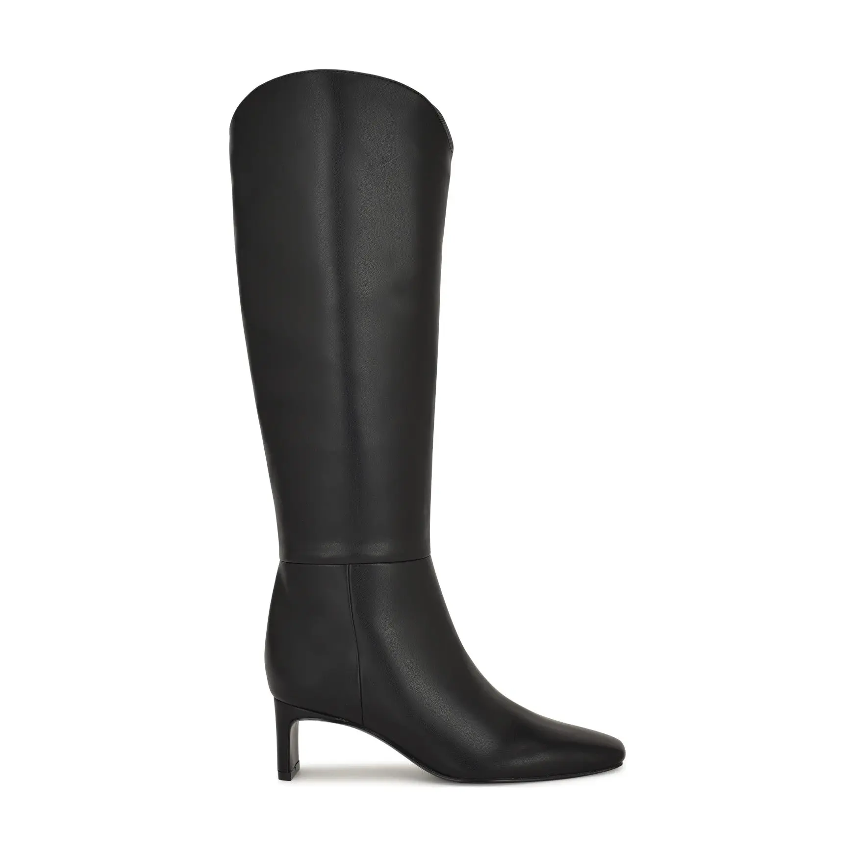 Cacie Knee High Boots (Black Smooth)