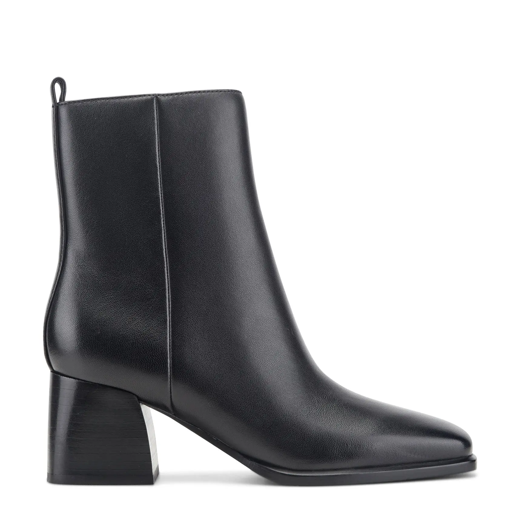Milley Leather Ankle Bootie (Black Leather)