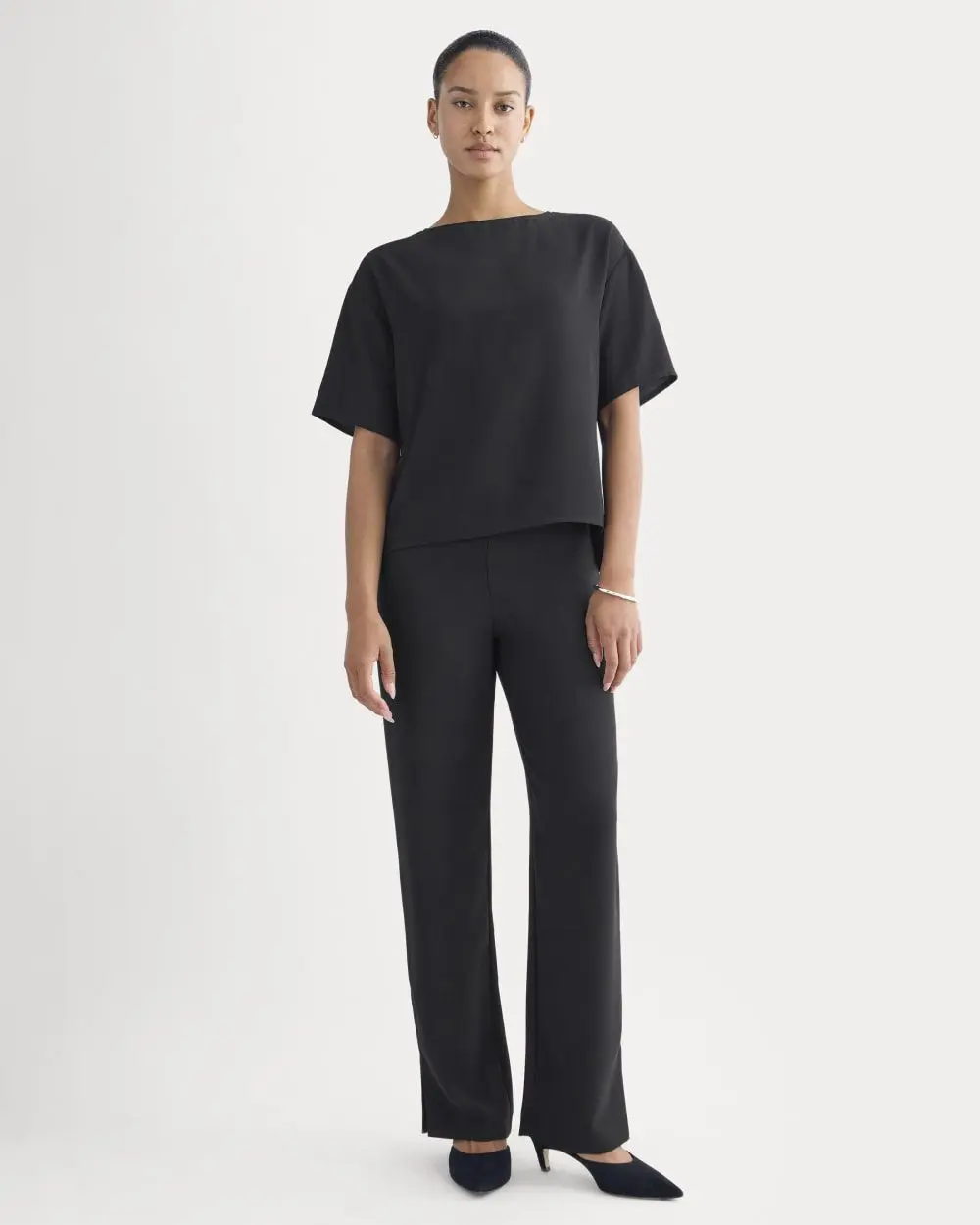 Drapey Crepe Pant (Black)