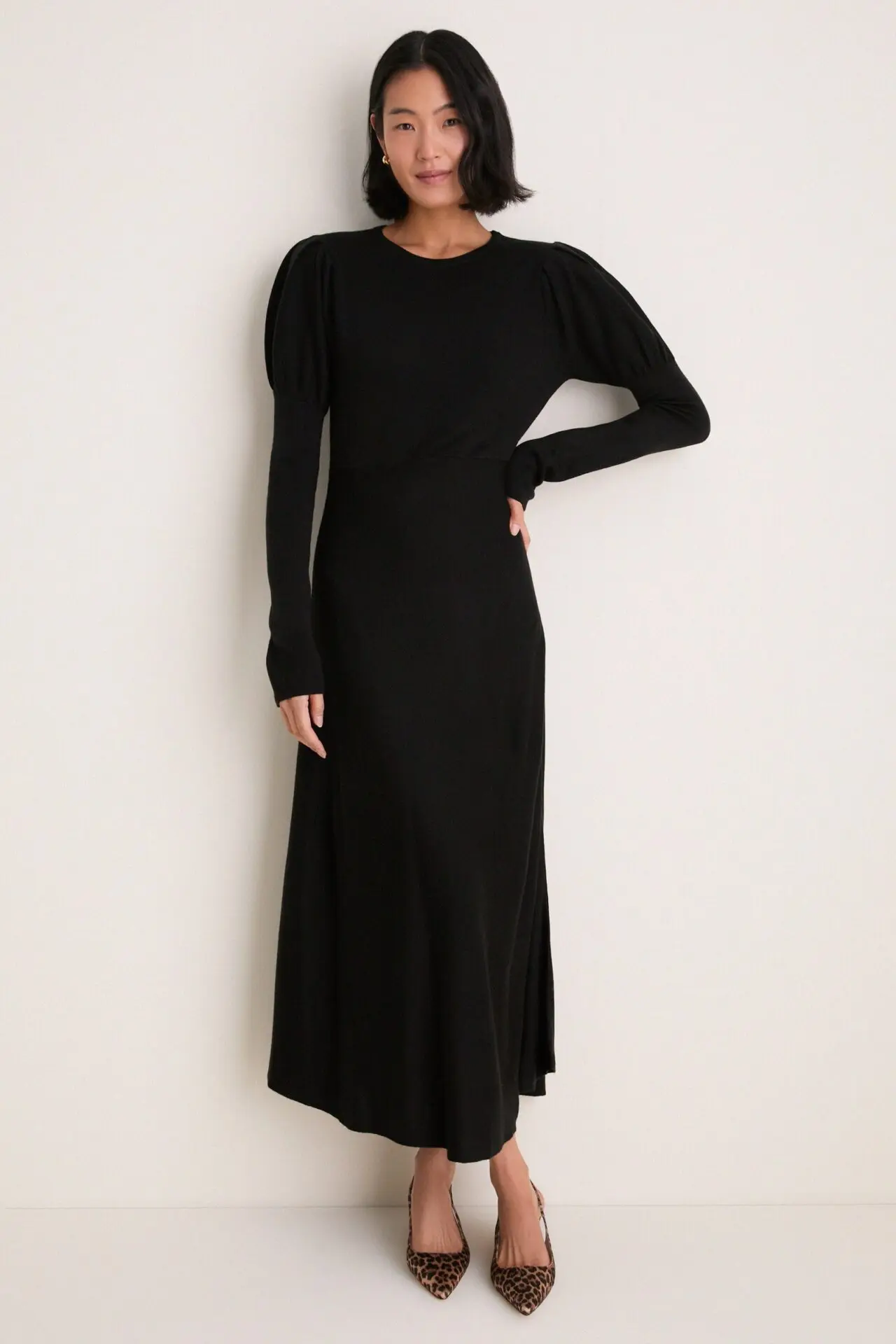 Black Brielle Sweater Dress (Pomander Place)