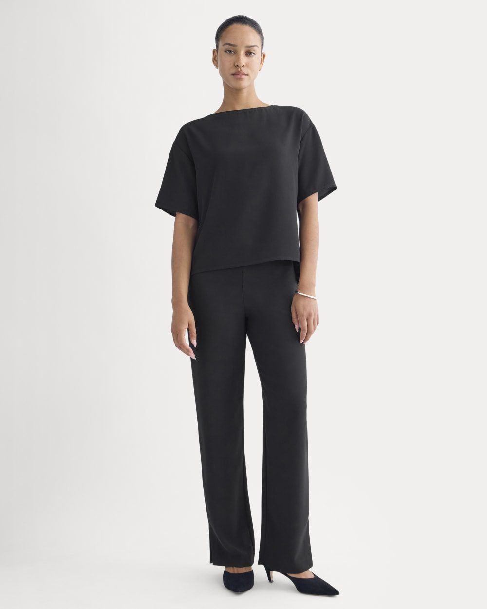 Drapey Crepe Pant (Black)