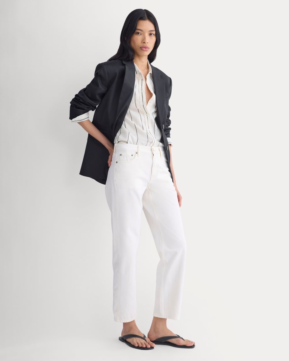 Low-Rise Straight Jean (Ecru)
