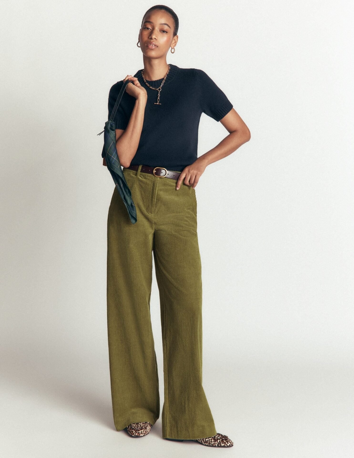 Belgravia Chunky Cord Pants (Cardamon Seed)