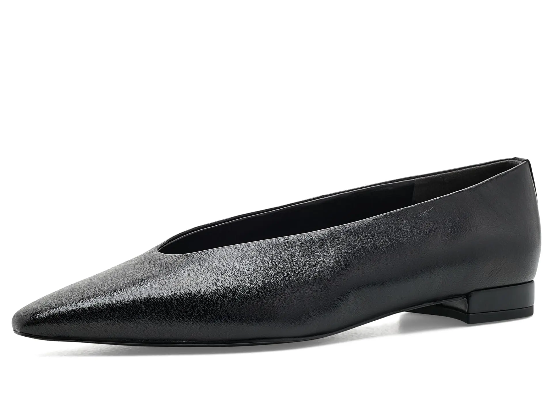 Emory Pointed Toe Ballet Flat (Black)