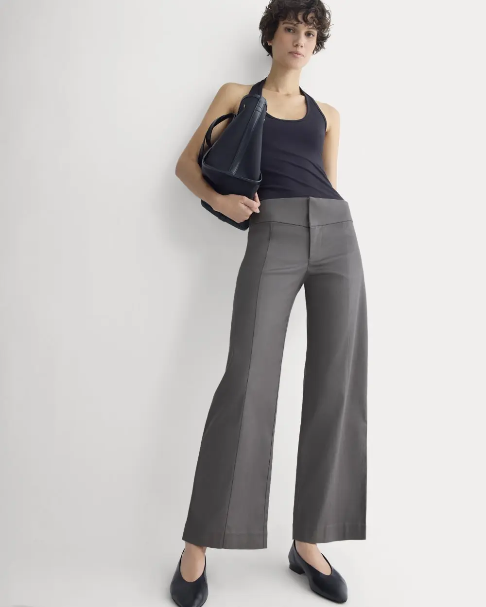 Tailored Drape Seam Pant (Charcoal Grey)