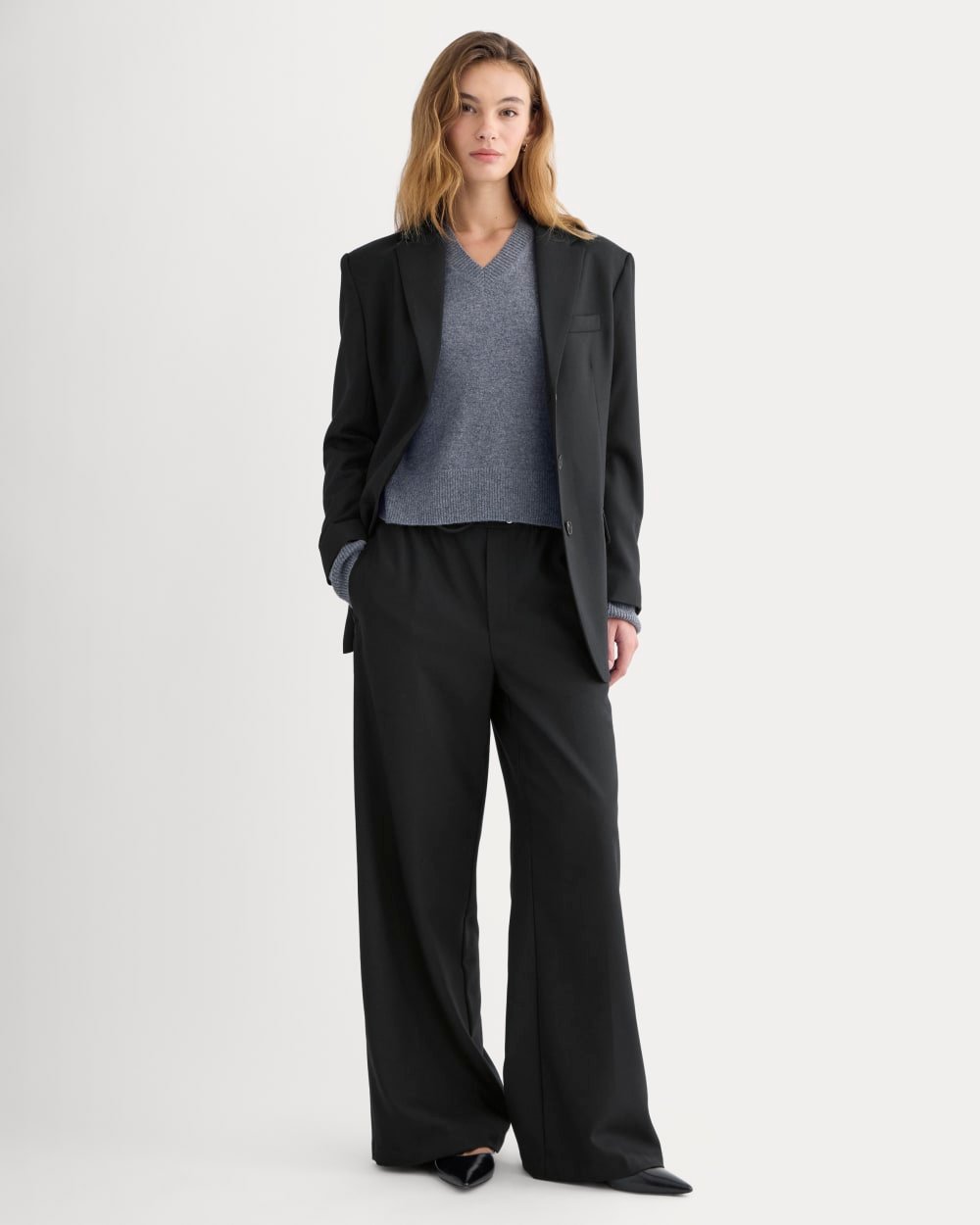 The Pull-On Trouser in Tailor Twill (Black)