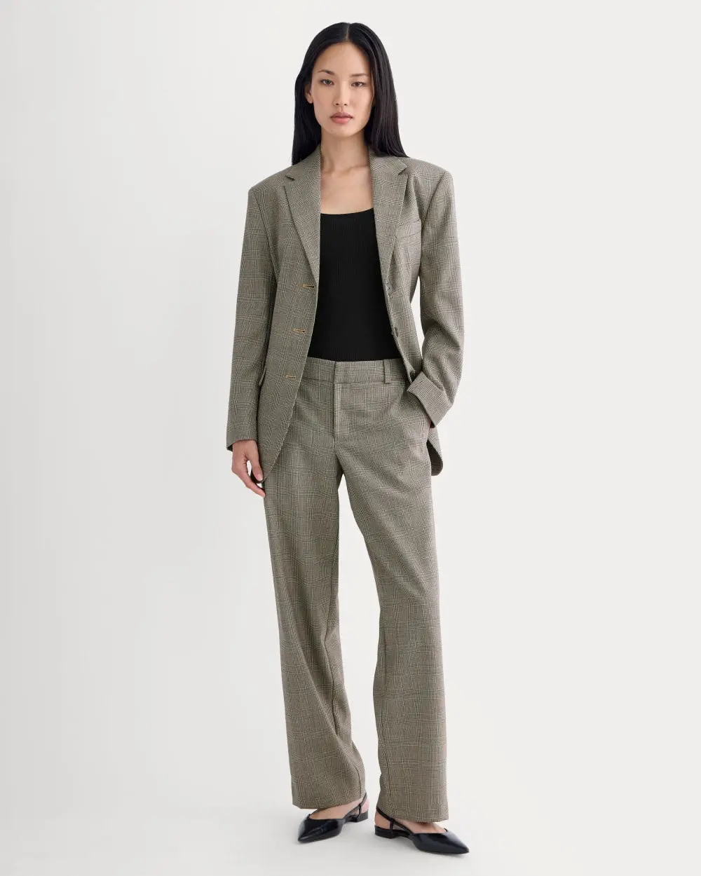 Straight-Leg Trouser in Tailor Twill (Khaki)