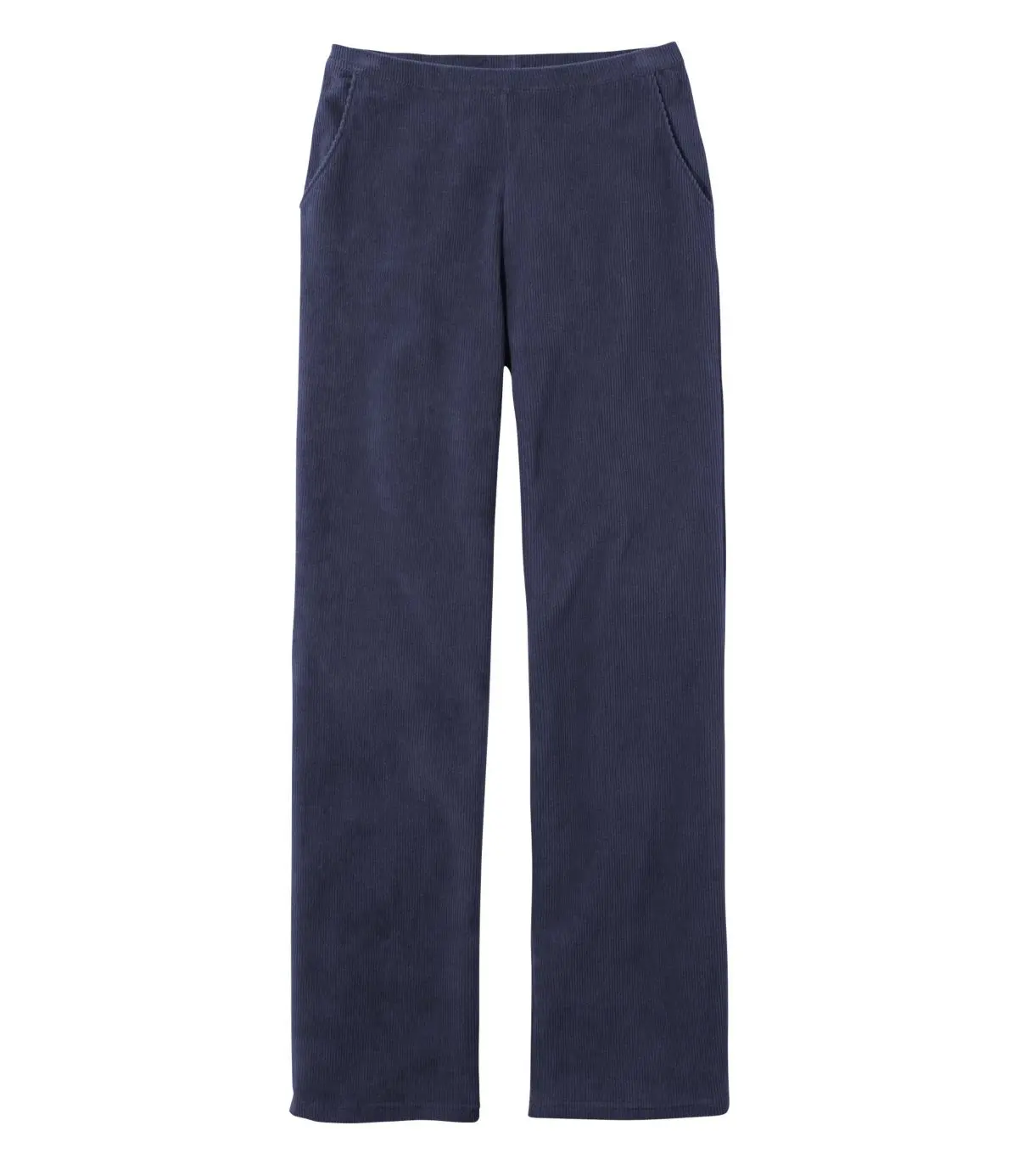 Women's Perfect Fit Knit Cords, Straight-Leg (Navy)