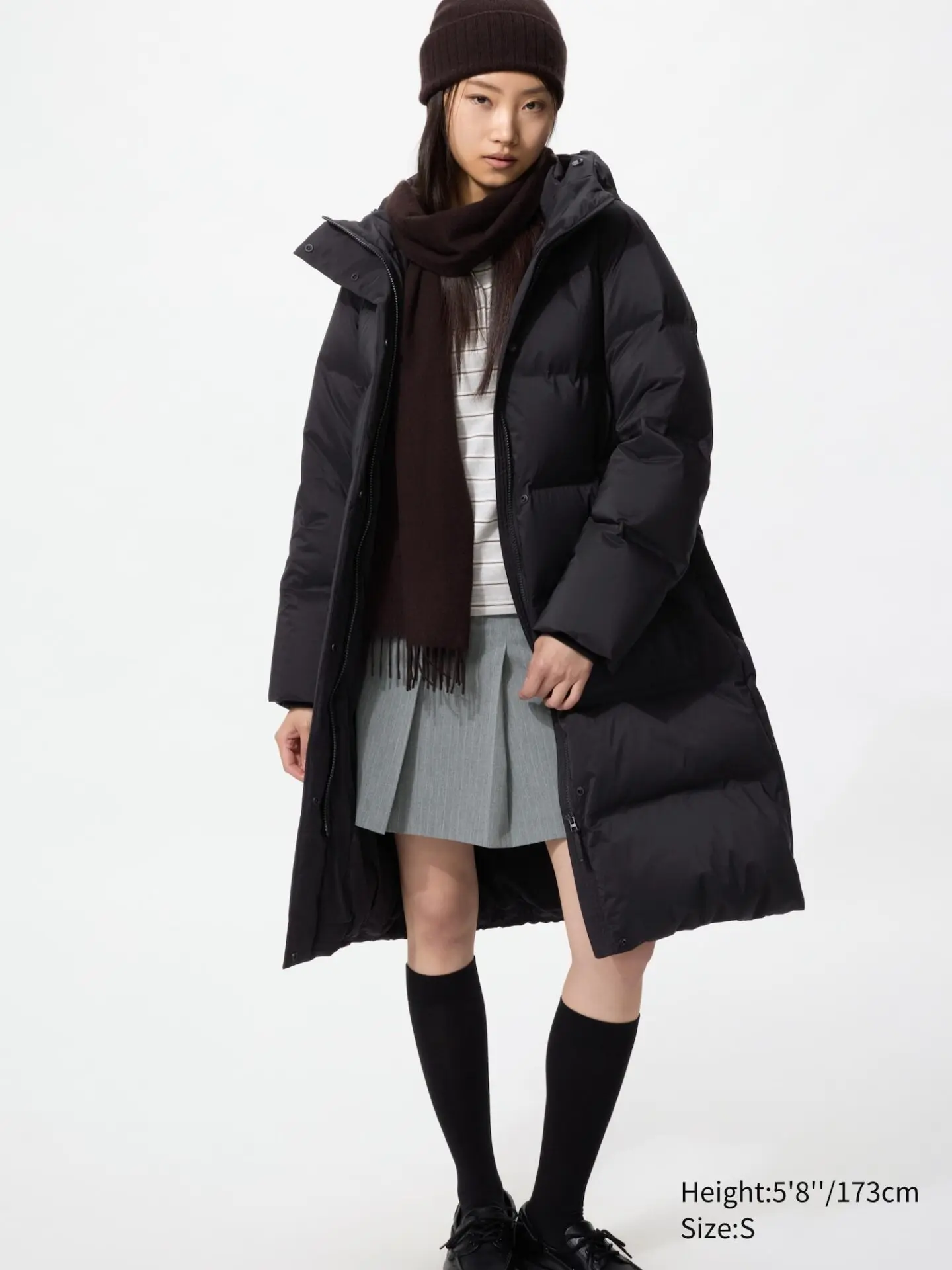 Seamless Down Long Coat (09 Black)