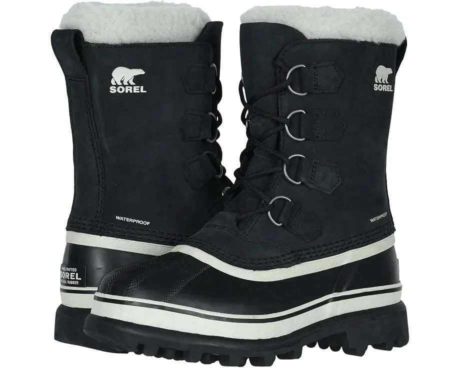 SOREL Caribou Boot (Black/Stone)