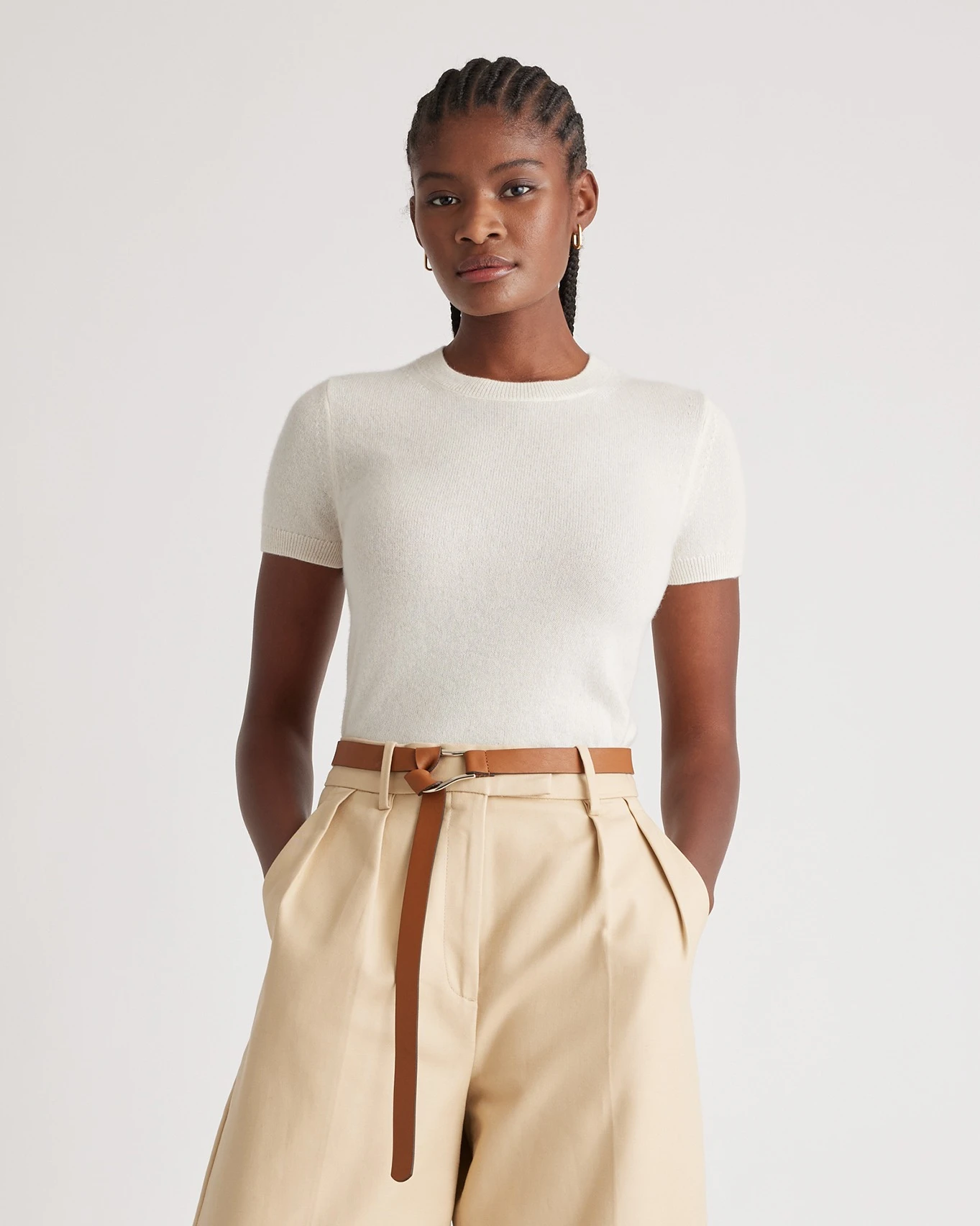 Cashmere Tee (Ivory)