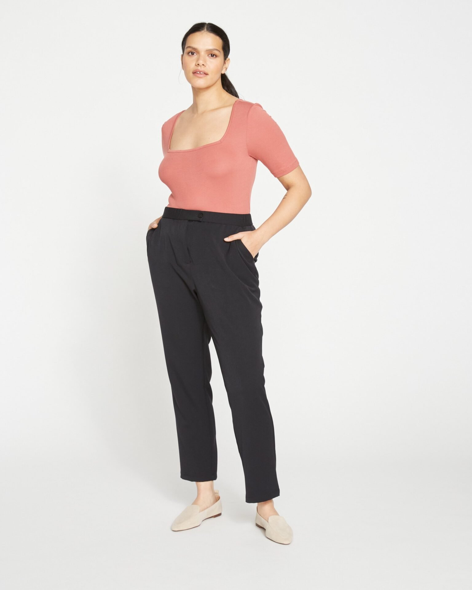 All Day Cigarette Pants (Black)