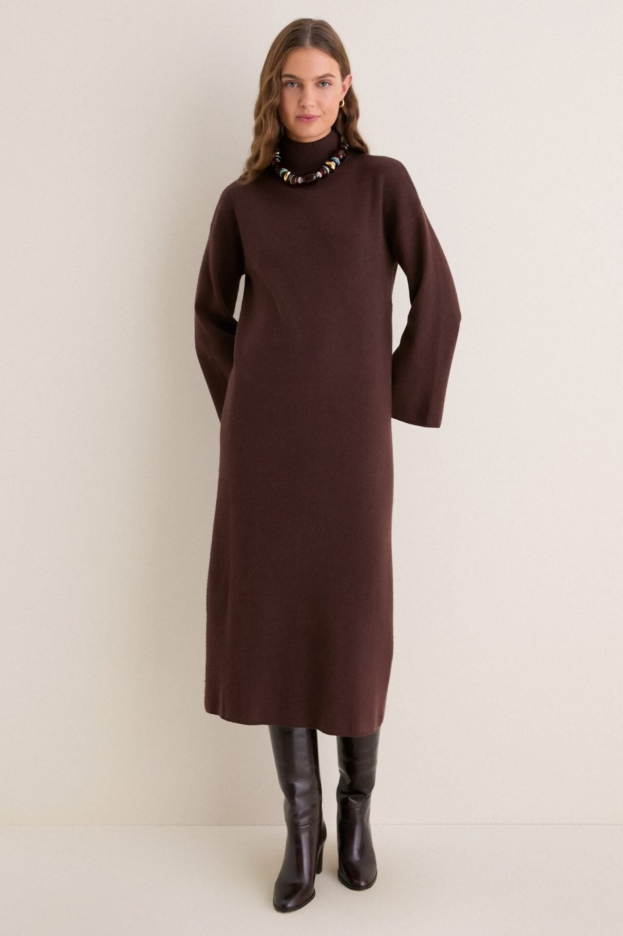 Pomander Place Chocolate Vivianne Midi Dress