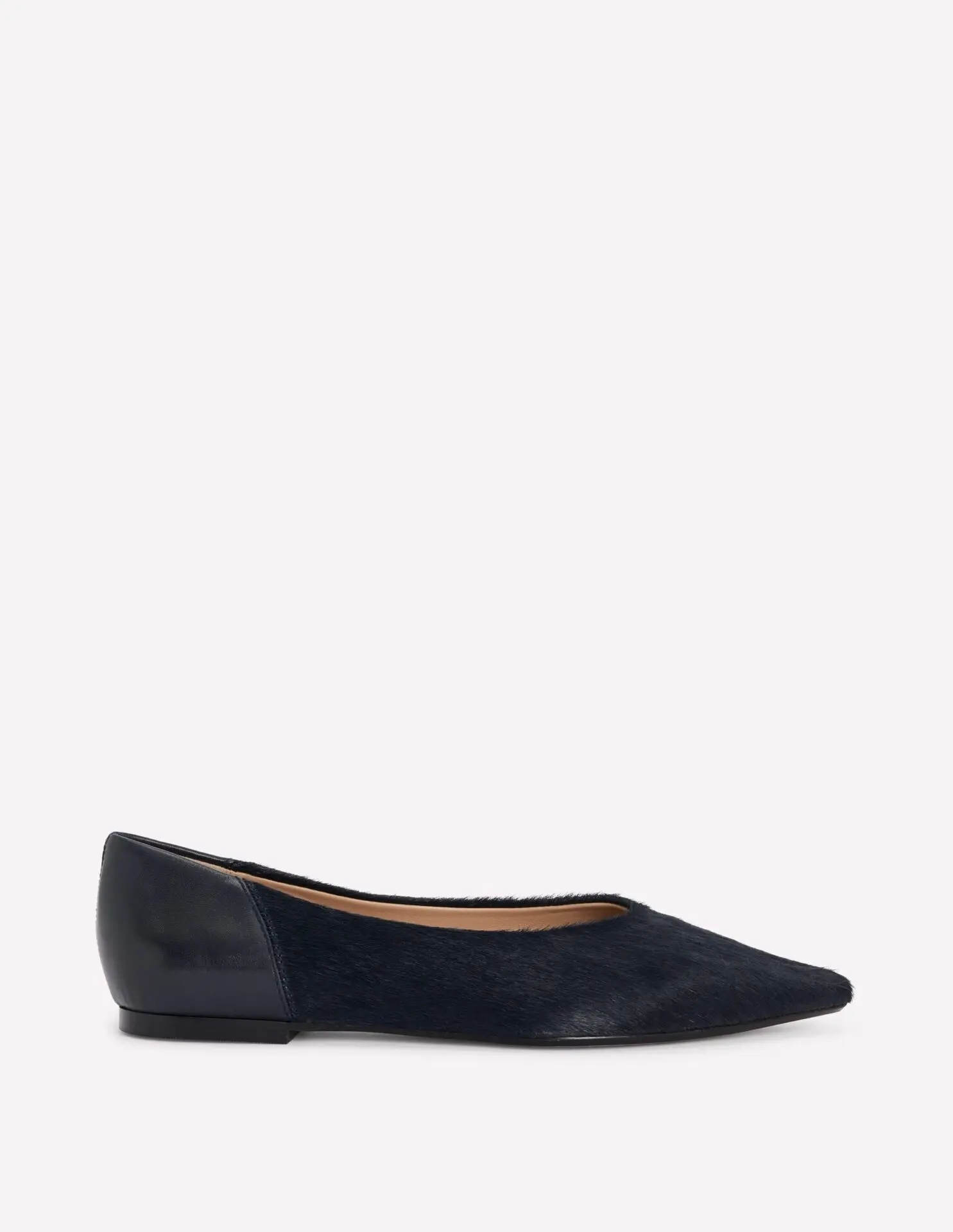 Nigella Pointed Toe Flats (Navy)