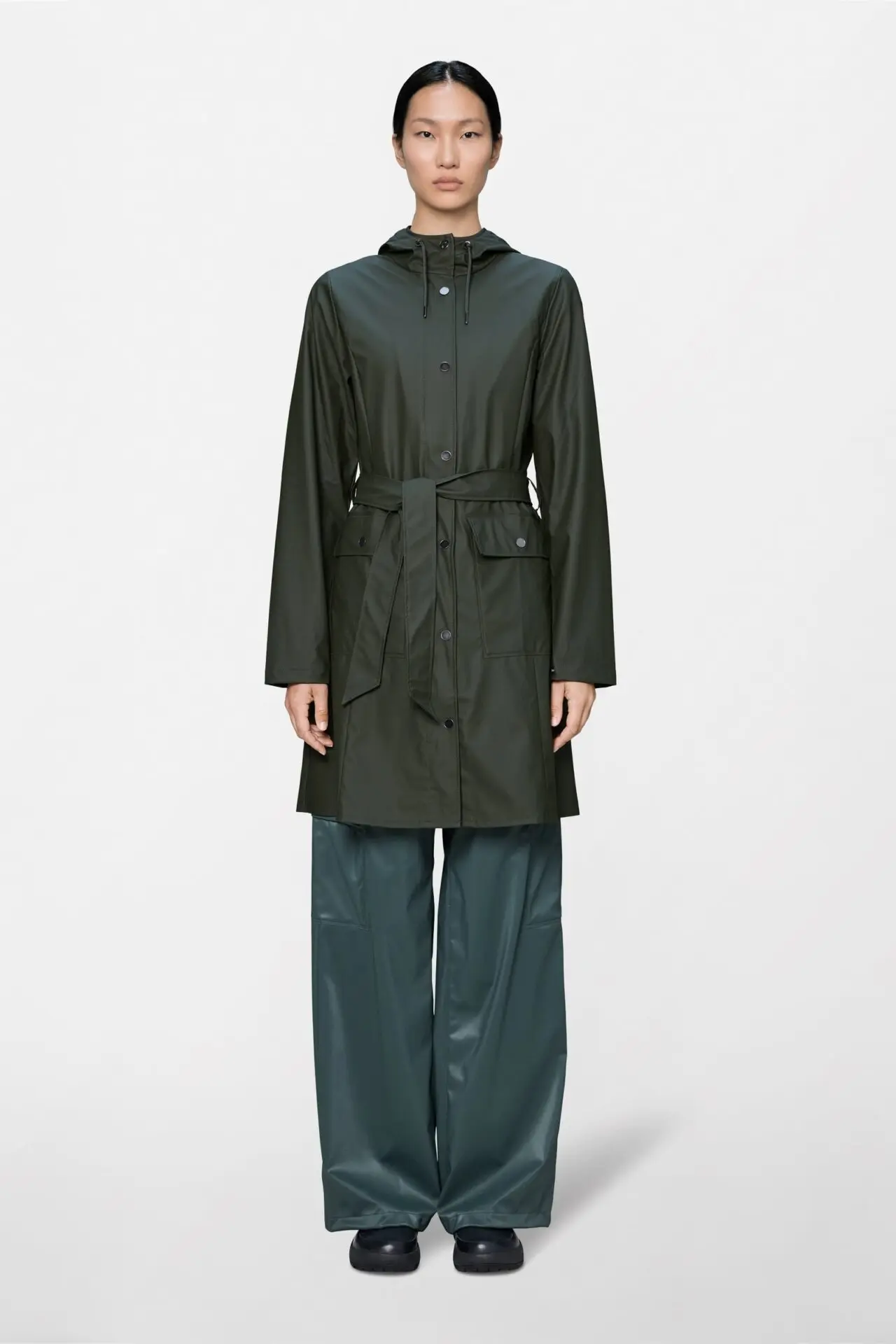 Curve Long Jacket (Green)